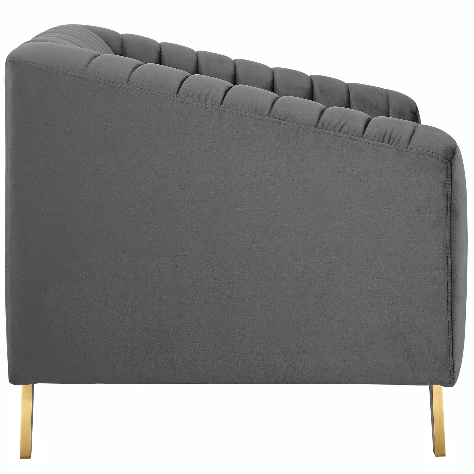 Modway Valiant Vertical Channel Tufted Performance Velvet Armchair | Armchairs | Modishstore-4