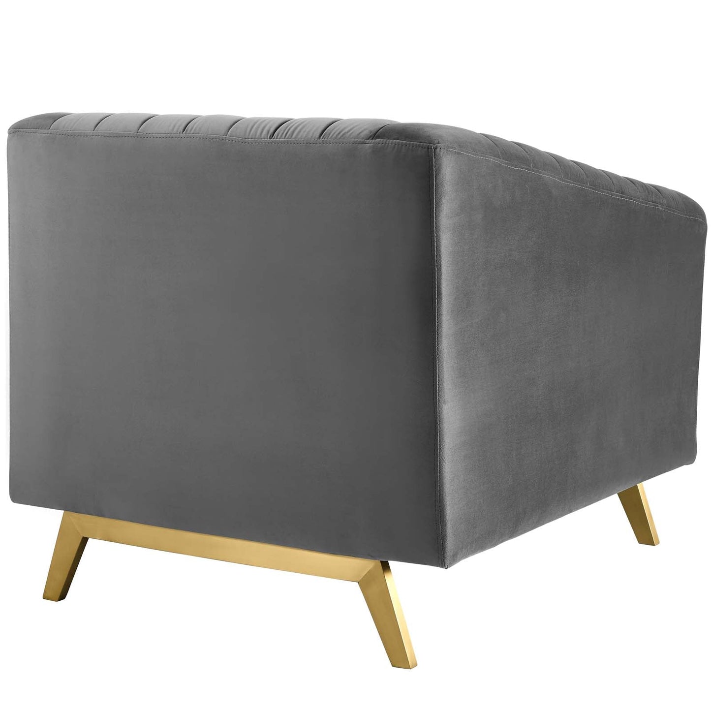 Modway Valiant Vertical Channel Tufted Performance Velvet Armchair | Armchairs | Modishstore-5