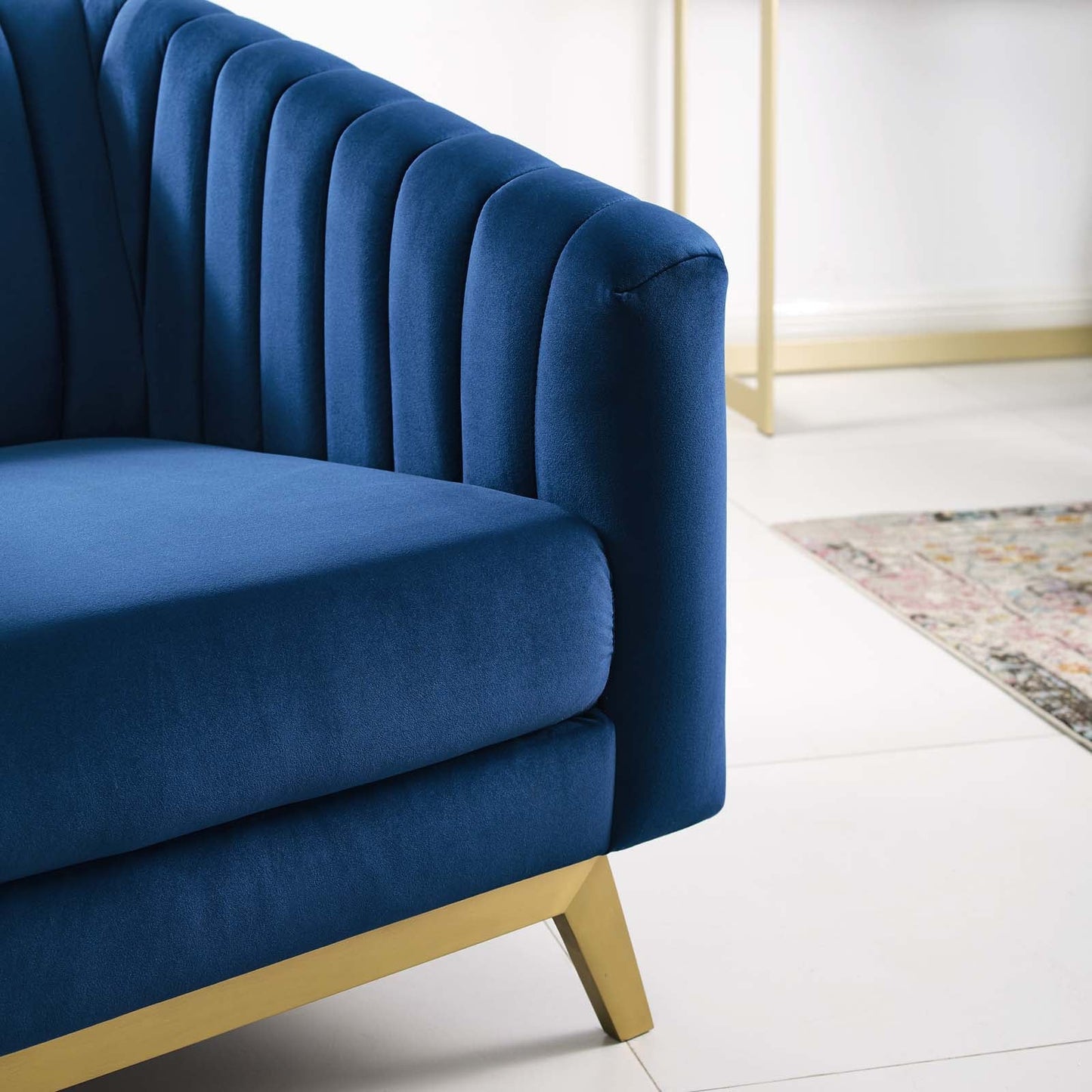 Modway Valiant Vertical Channel Tufted Performance Velvet Armchair | Armchairs | Modishstore-12