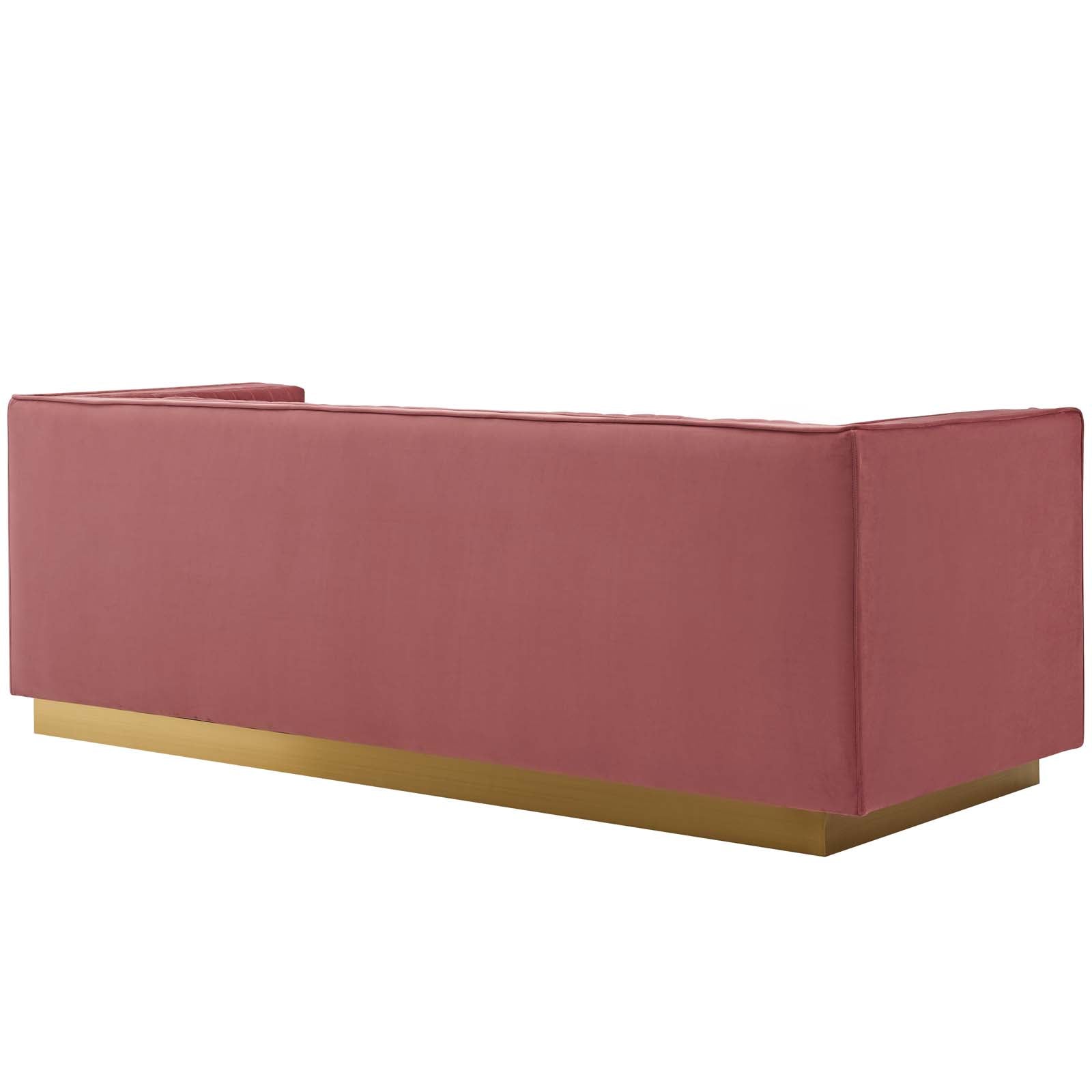 Modway Sanguine Vertical Channel Tufted Performance Velvet Sofa | Sofas | Modishstore-15