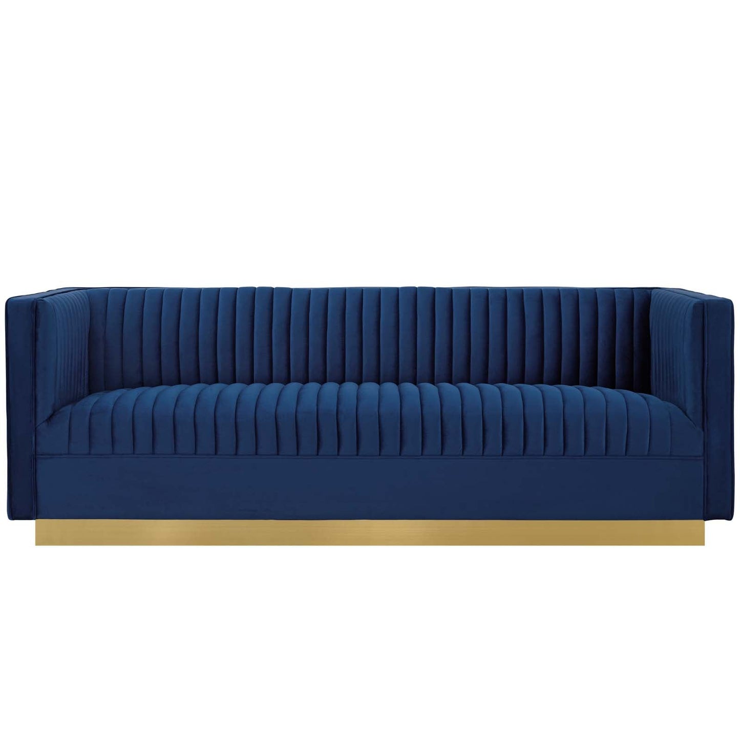 Modway Sanguine Vertical Channel Tufted Performance Velvet Sofa | Sofas | Modishstore-9