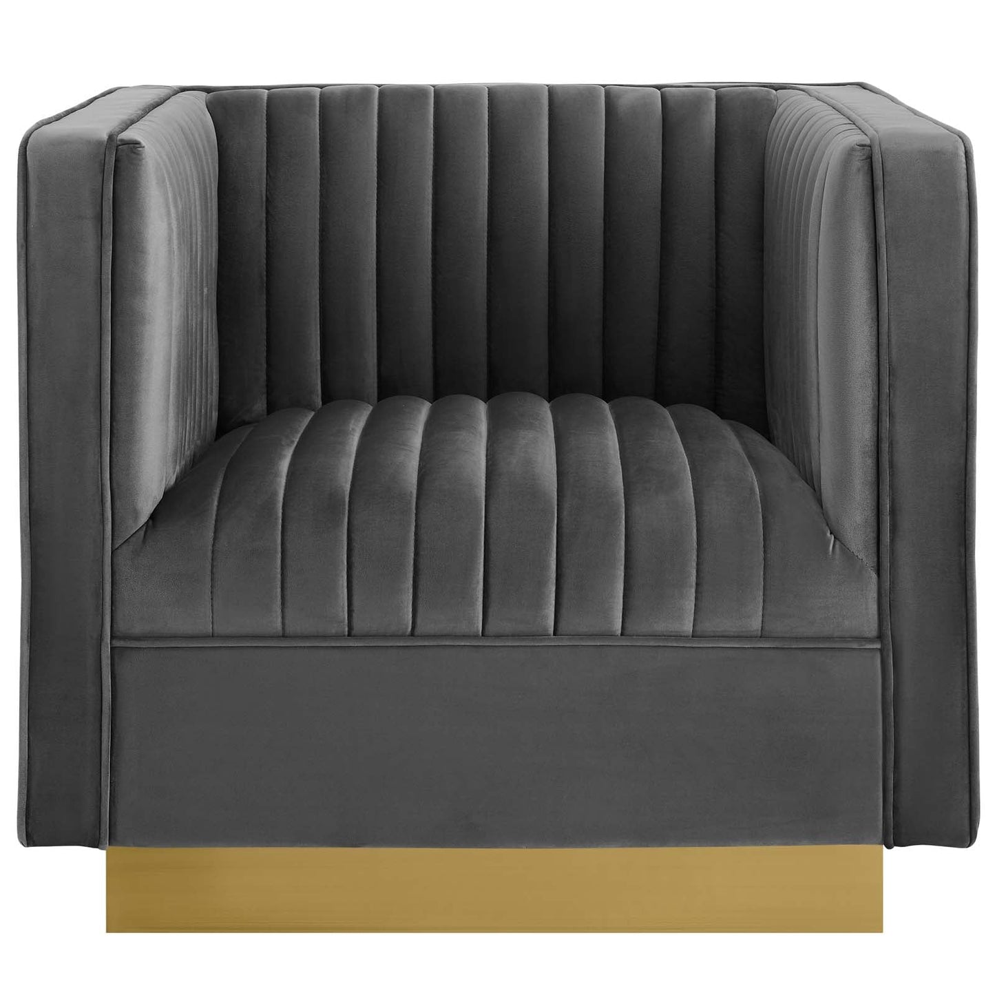Modway Sanguine Vertical Channel Tufted Accent Performance Velvet Armchair | Armchairs | Modishstore-8