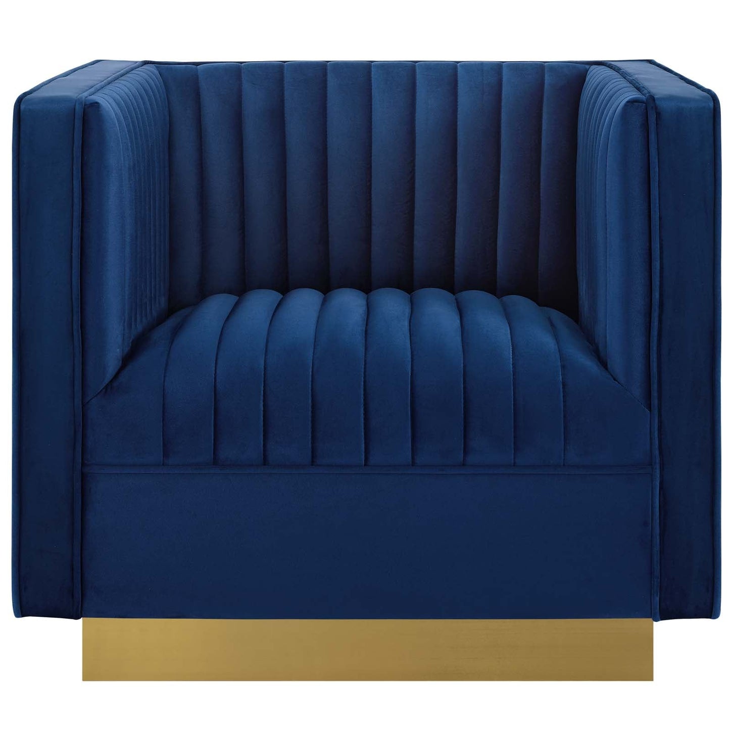 Modway Sanguine Vertical Channel Tufted Accent Performance Velvet Armchair | Armchairs | Modishstore-4