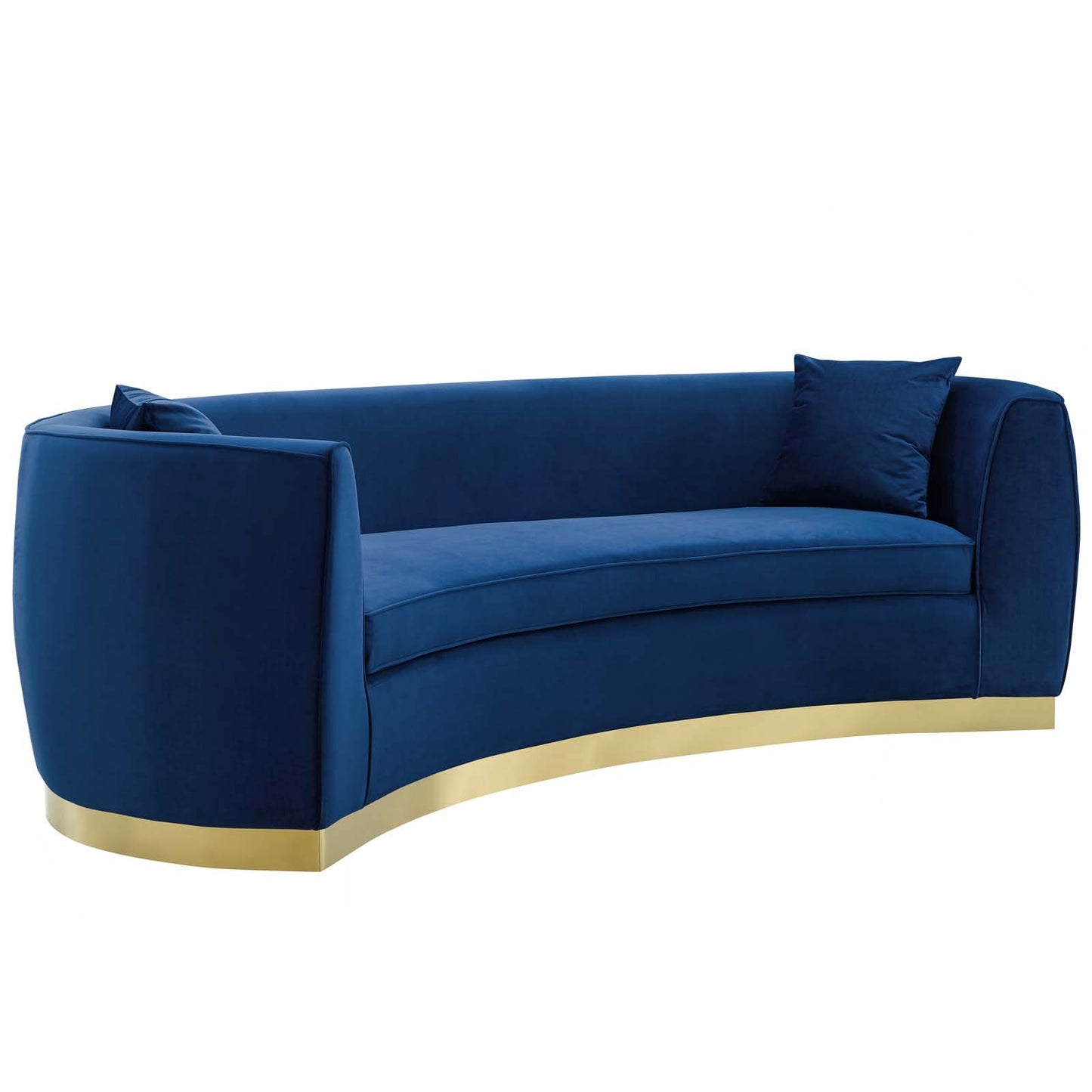 Modway Resolute Curved Performance Velvet Sofa