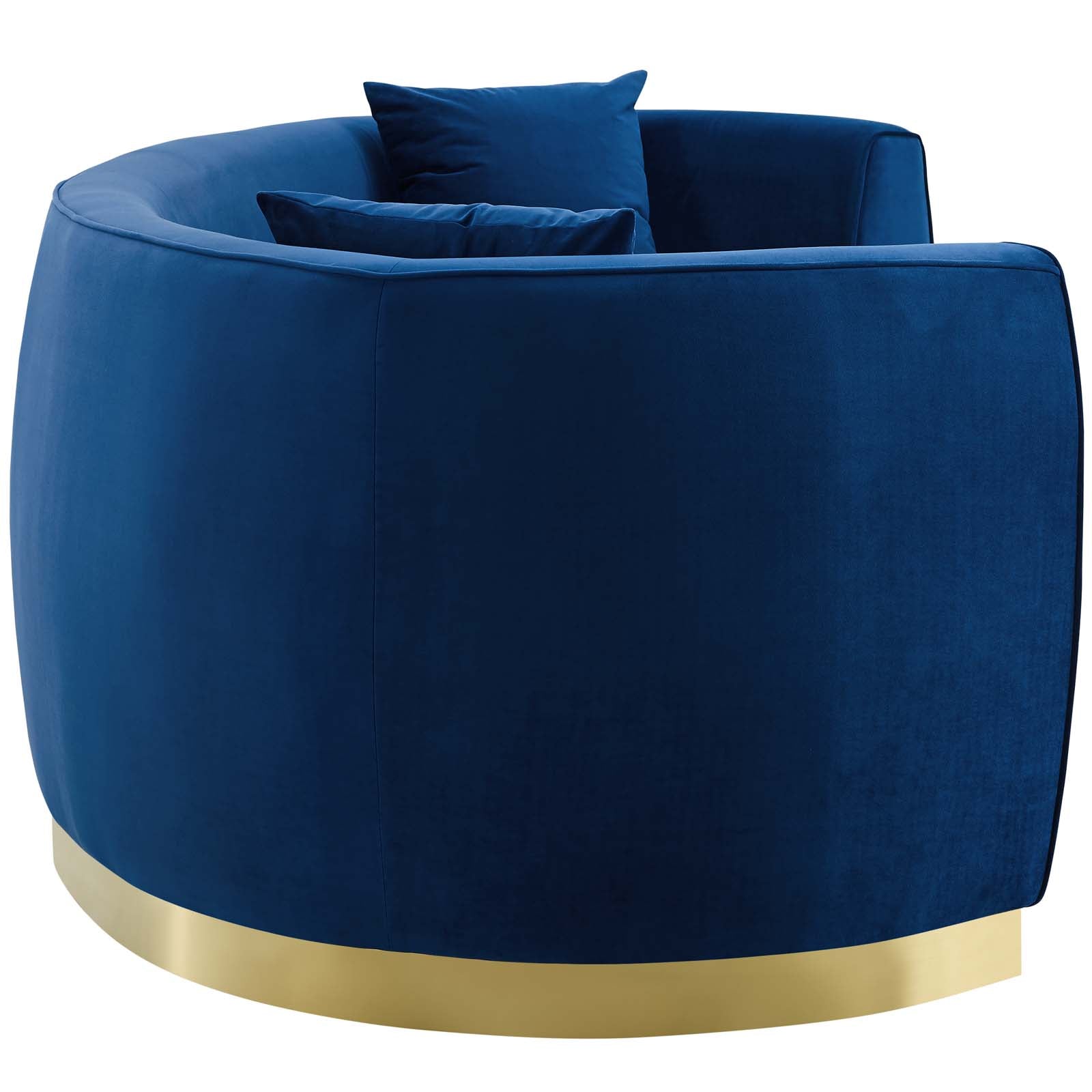 Modway Resolute Curved Performance Velvet Sofa | Sofas | Modishstore-9