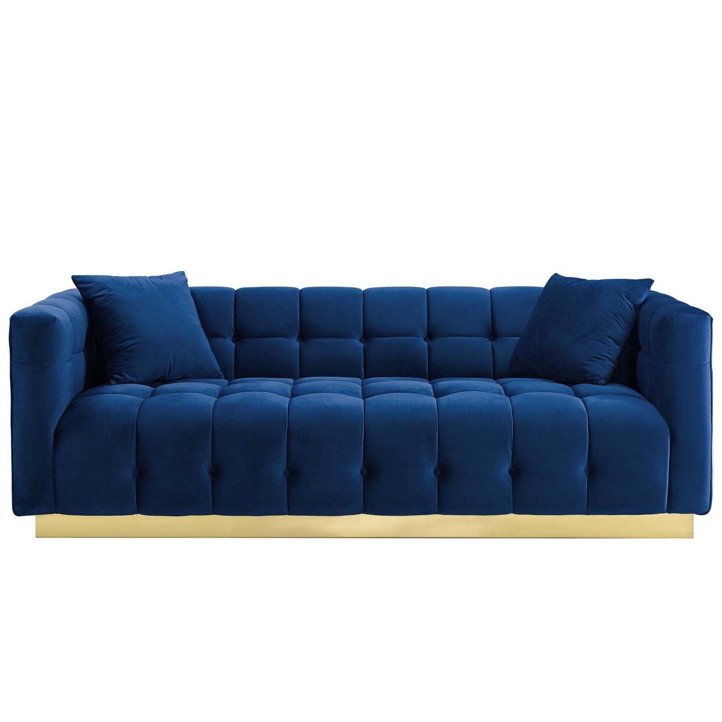 Modway Vivacious Biscuit Tufted Performance Velvet Sofa | Sofas | Modishstore-2