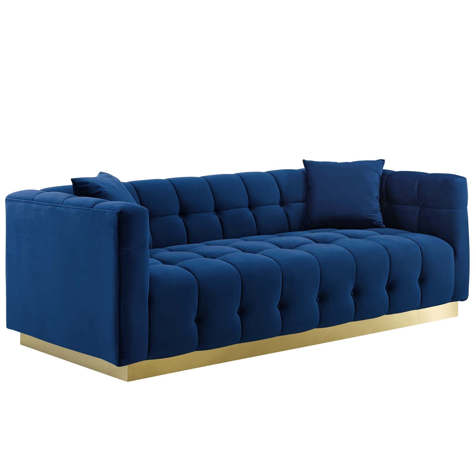 Modway Vivacious Biscuit Tufted Performance Velvet Sofa | Sofas | Modishstore-5