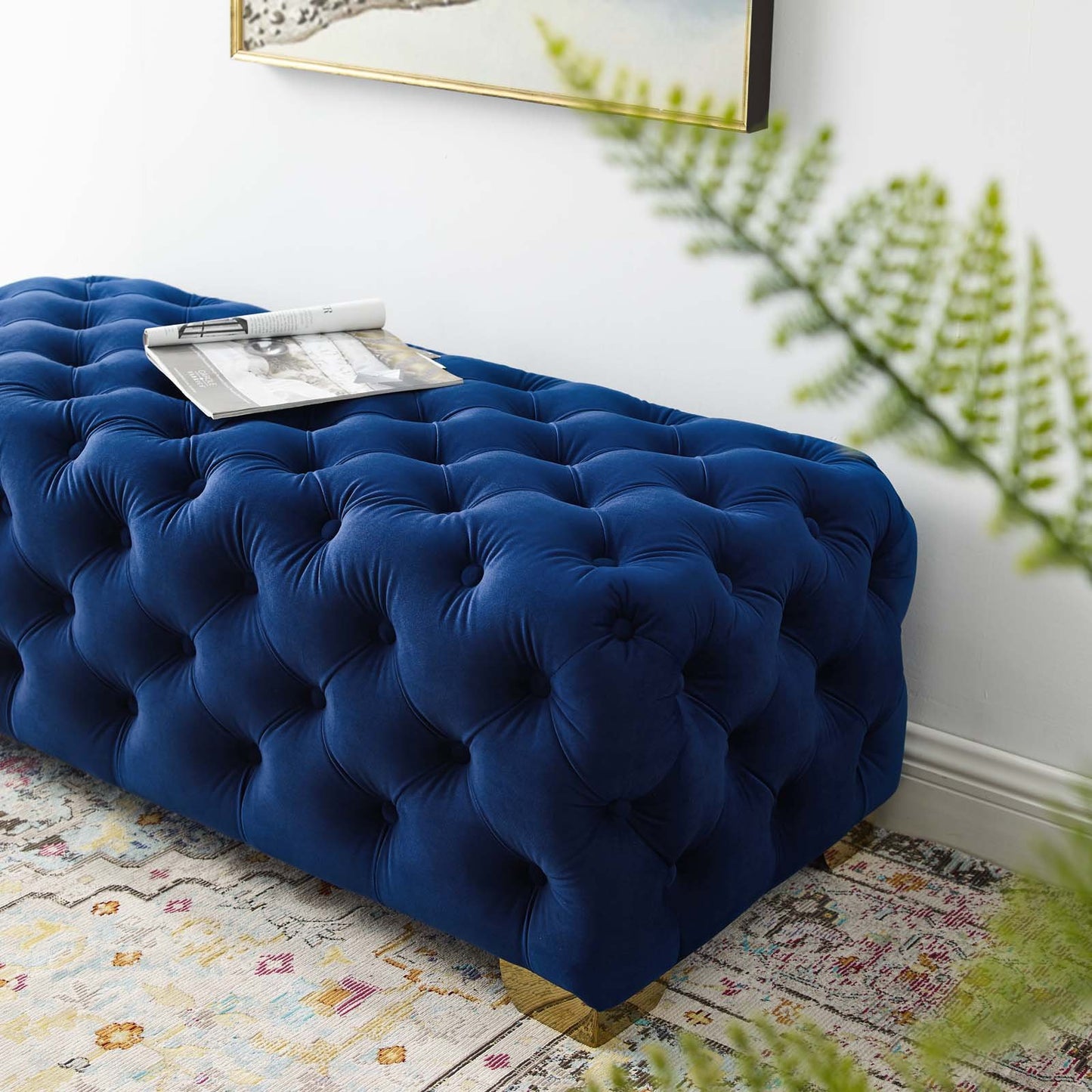 Modway Sensible Button Tufted Performance Velvet Bench