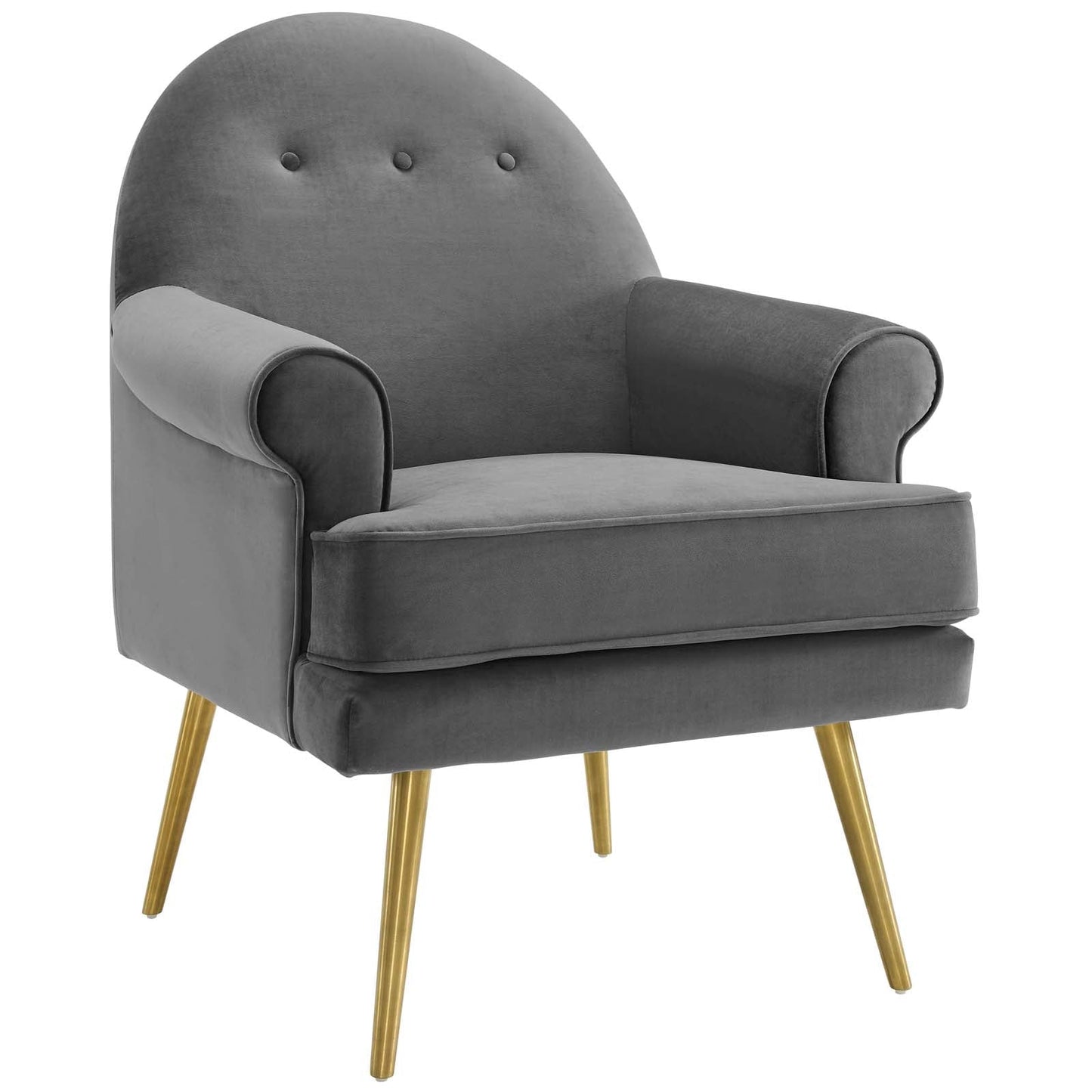 Modway Revive Tufted Button Accent Performance Velvet Armchair | Armchairs | Modishstore-2