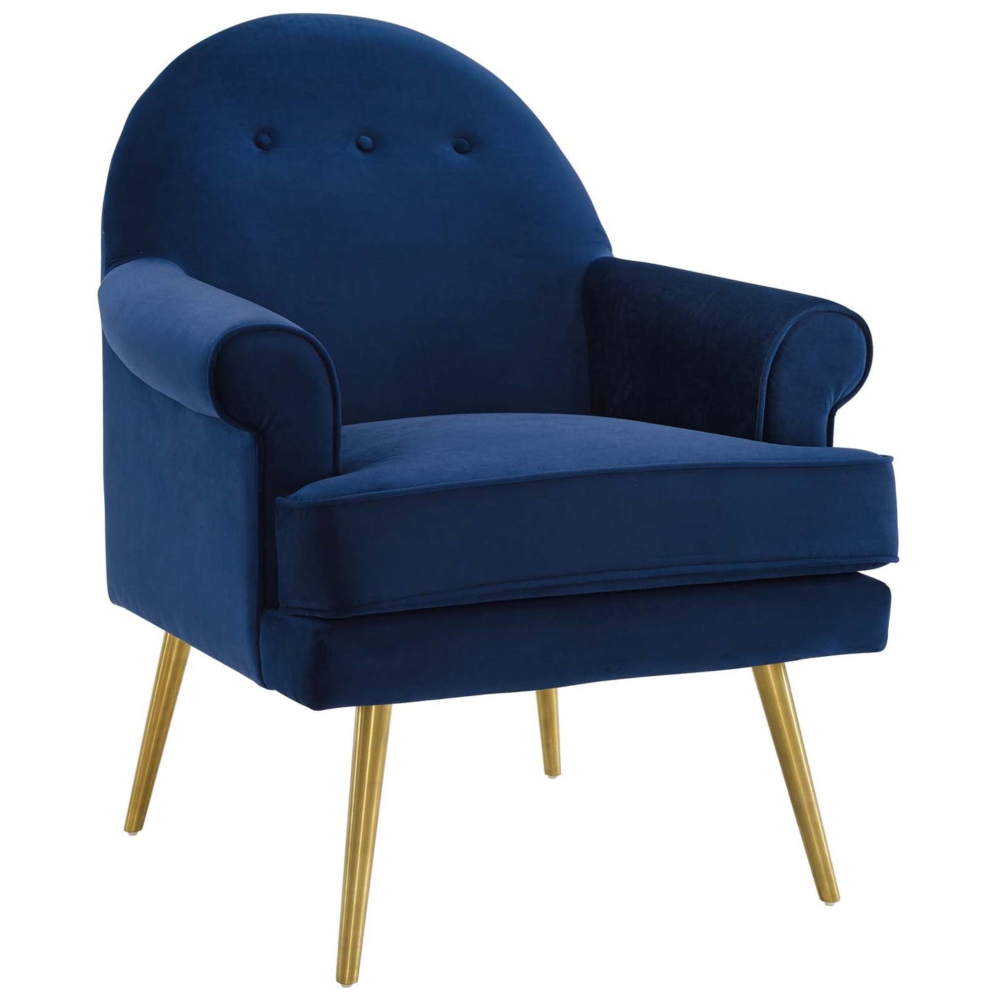 Modway Revive Tufted Button Accent Performance Velvet Armchair | Armchairs | Modishstore-10