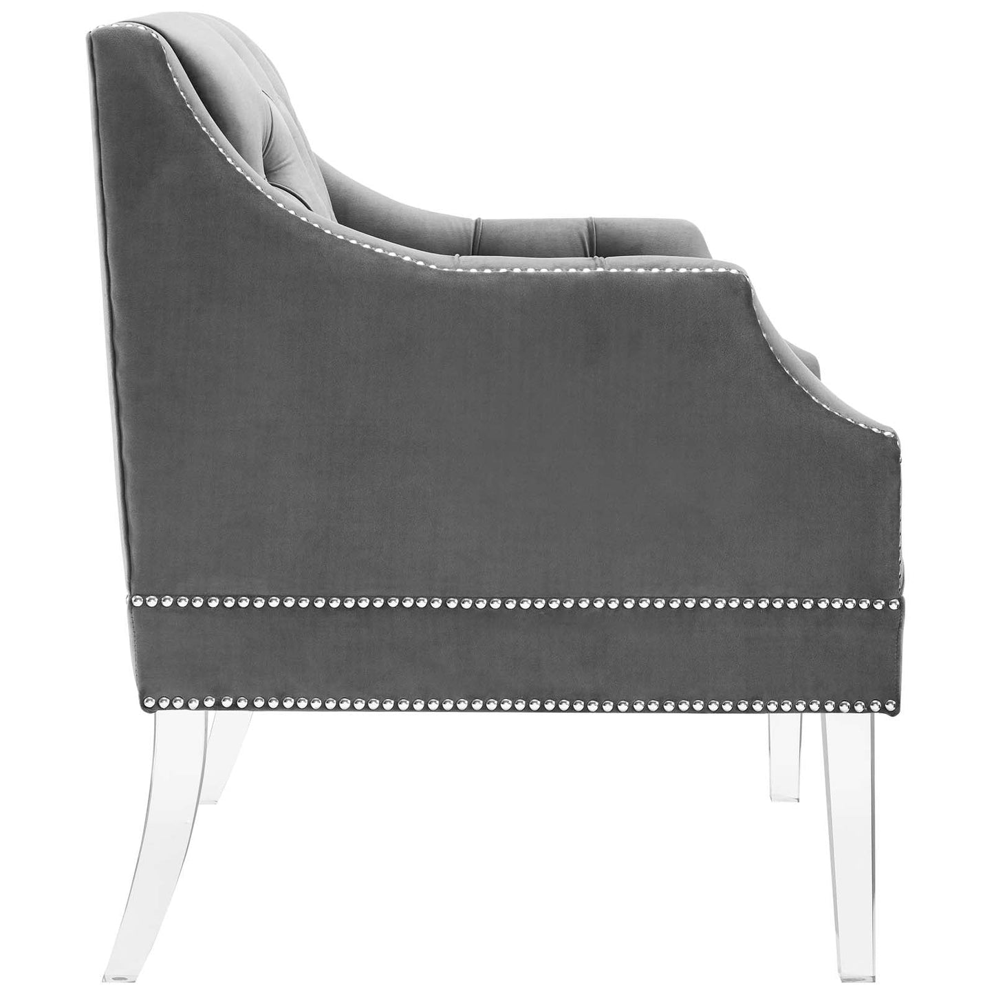 Modway Proverbial Tufted Button Accent Performance Velvet Armchair | Armchairs | Modishstore-11