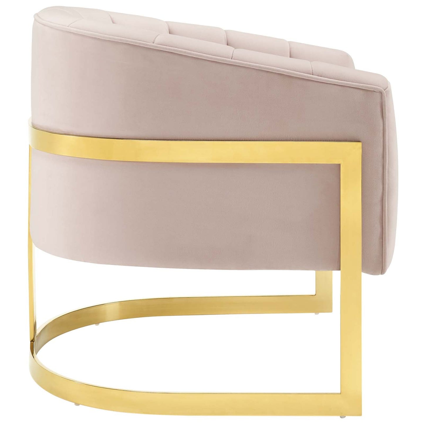 Modway Esteem Vertical Channel Tufted Performance Velvet Accent Armchair | Armchairs | 