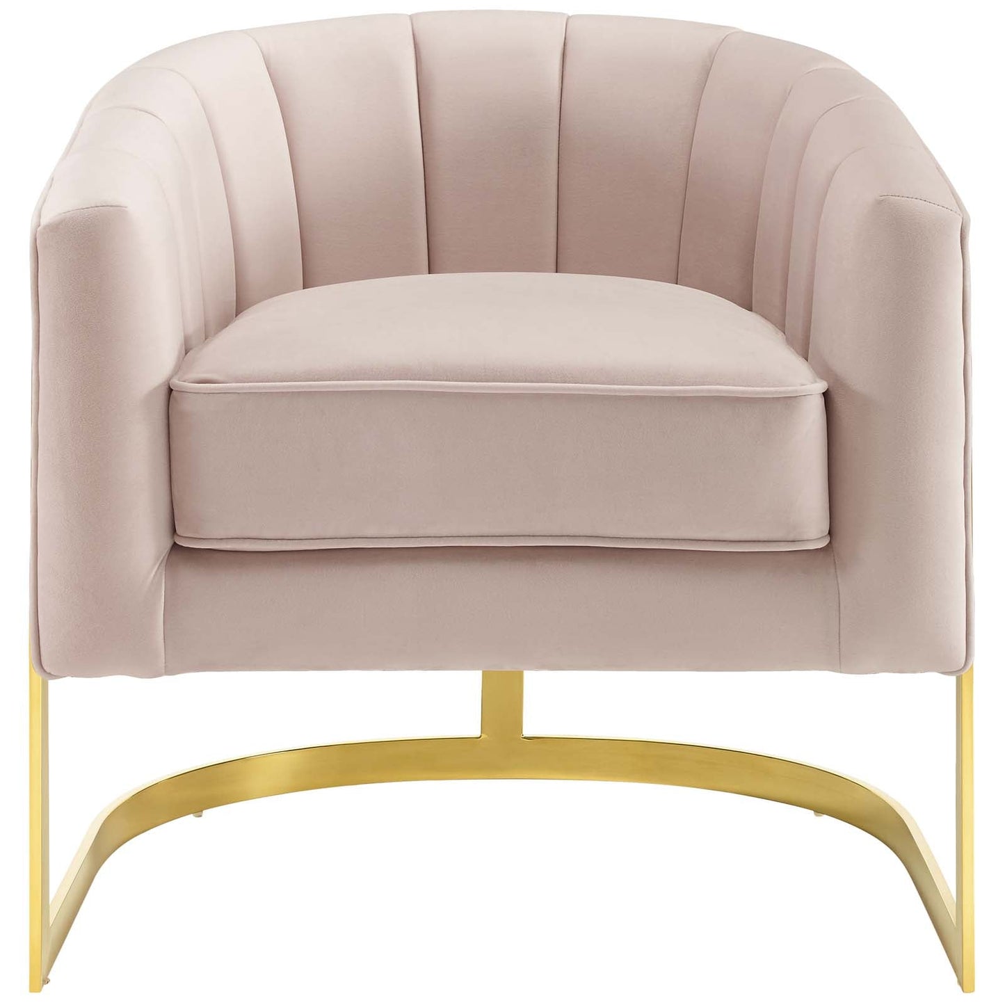 Modway Esteem Vertical Channel Tufted Performance Velvet Accent Armchair | Armchairs | 