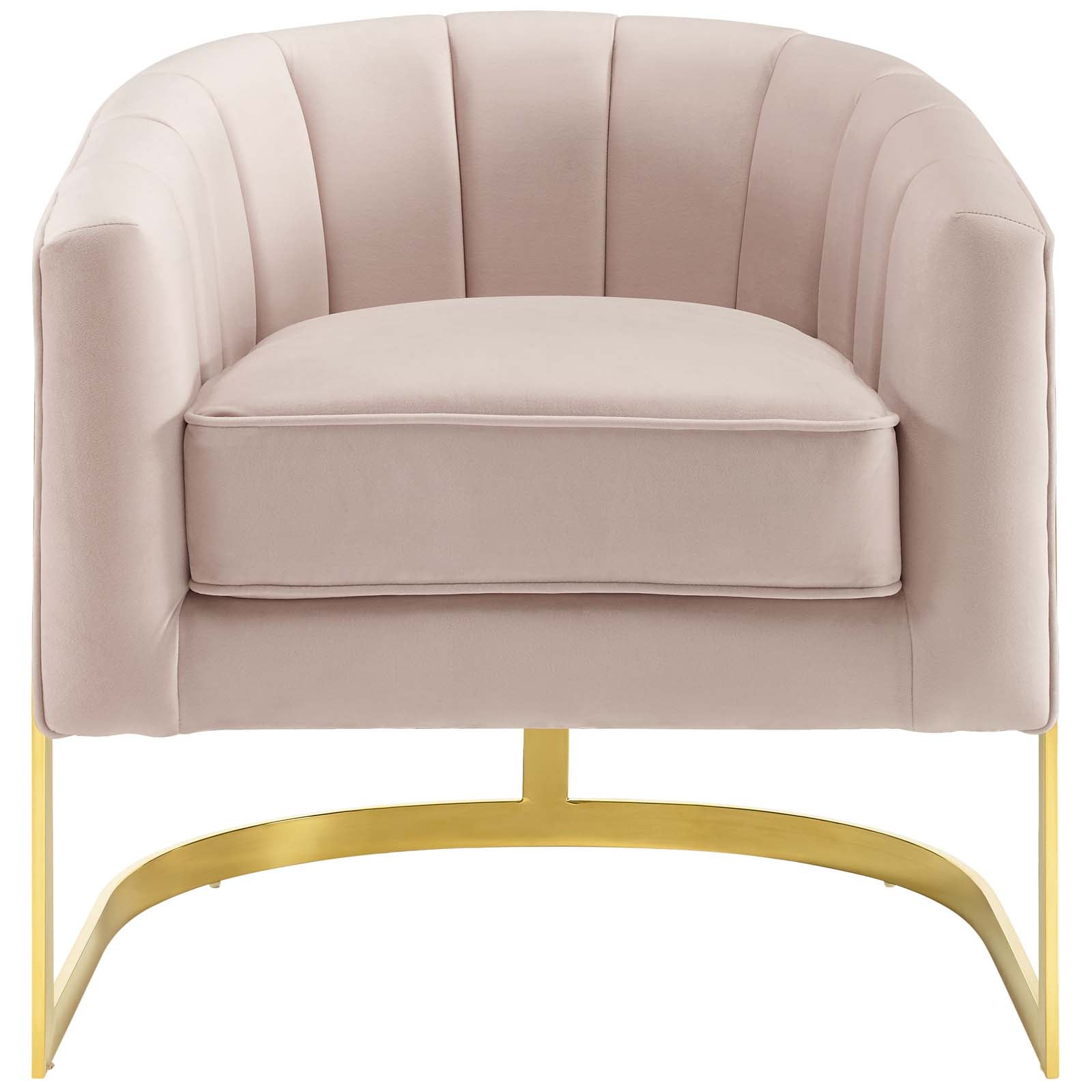 Modway Esteem Vertical Channel Tufted Performance Velvet Accent Armchair | Armchairs | 