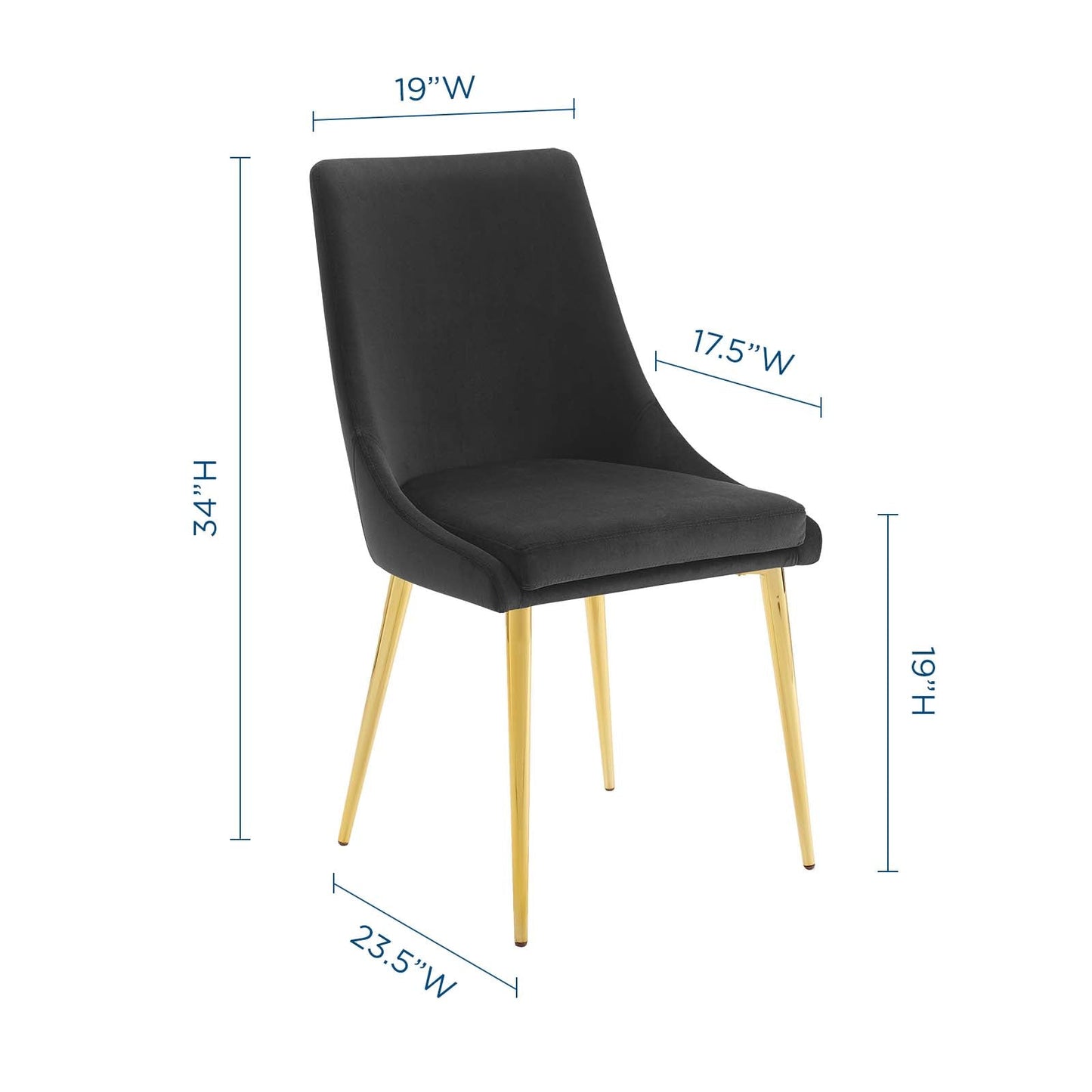 Modway Viscount Accent Performance Velvet Dining Chair | Dining Chairs | Modishstore-8