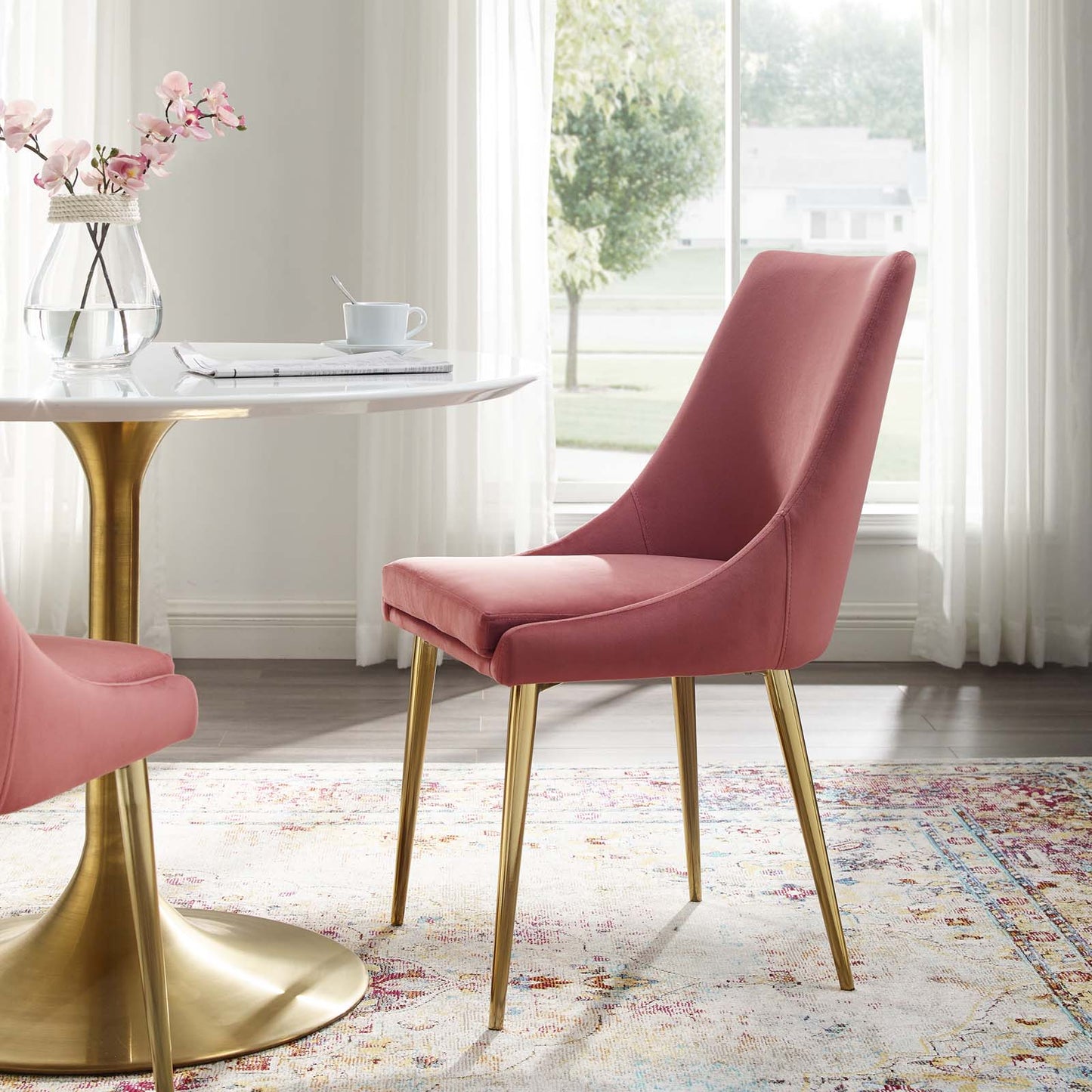 Modway Viscount Accent Performance Velvet Dining Chair | Dining Chairs | Modishstore-57