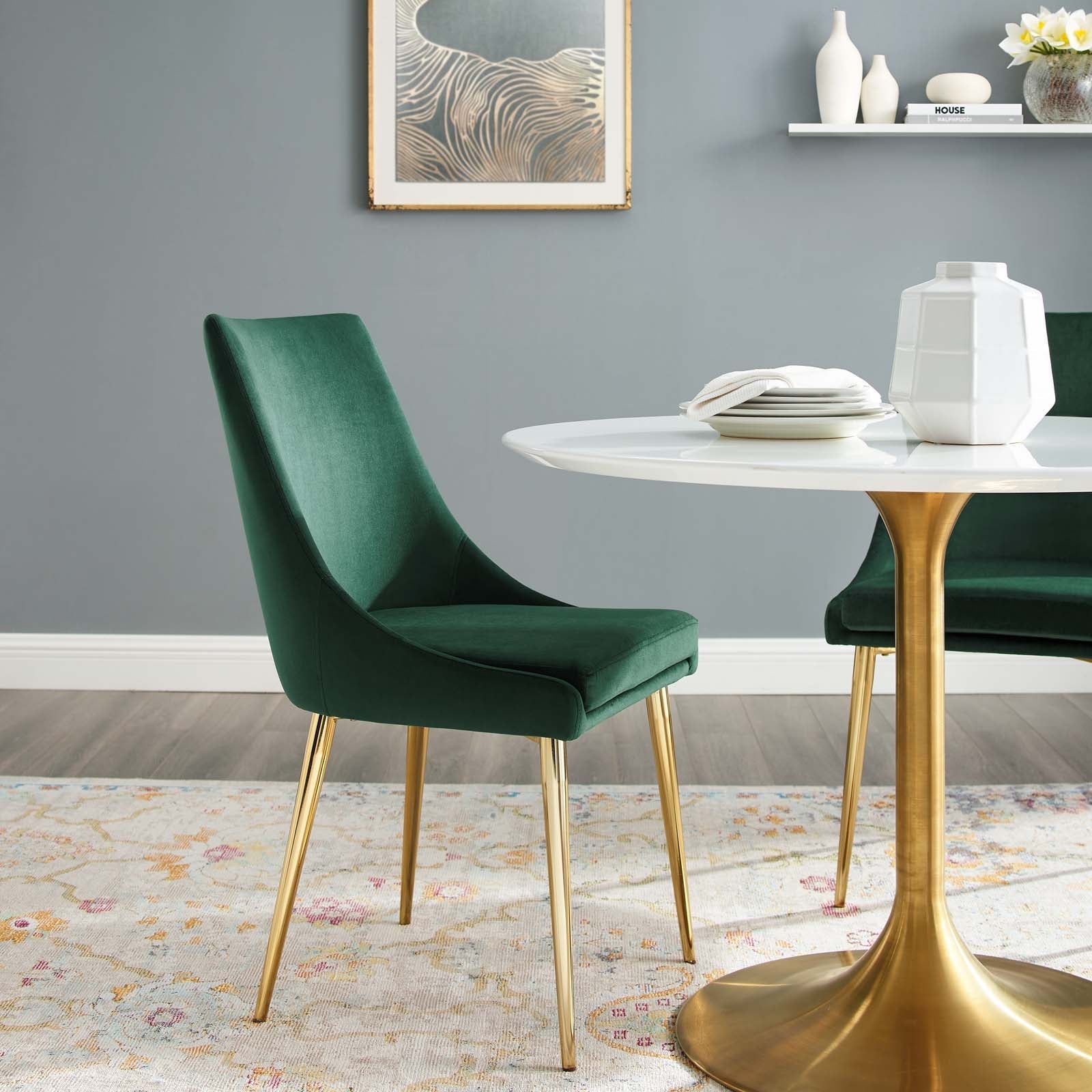 Modway Viscount Accent Performance Velvet Dining Chair | Dining Chairs | Modishstore-29