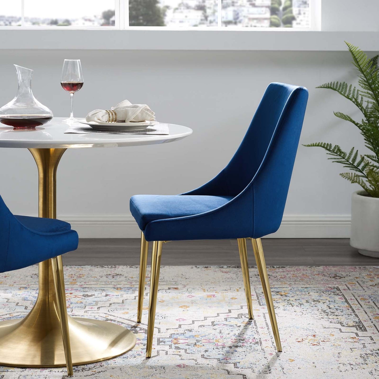 Modway Viscount Accent Performance Velvet Dining Chair | Dining Chairs | Modishstore-12