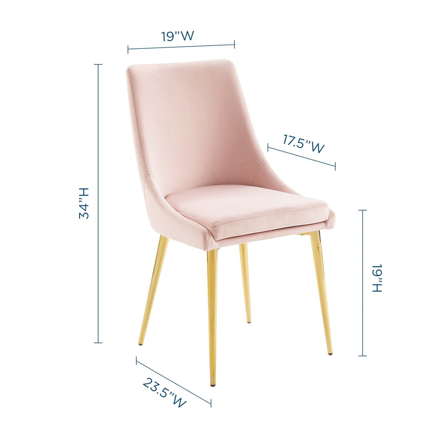 Modway Viscount Accent Performance Velvet Dining Chair | Dining Chairs | Modishstore-9