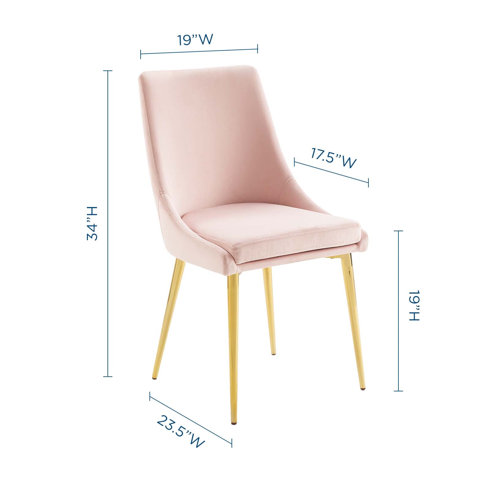 Modway Viscount Accent Performance Velvet Dining Chair | Dining Chairs | Modishstore-9