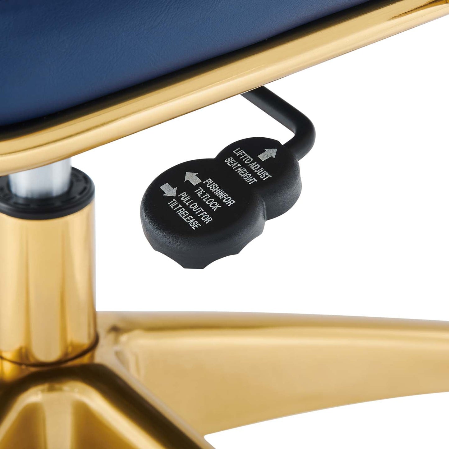 Modway Jive Gold Stainless Steel Midback Office Chair | Office Chairs | 