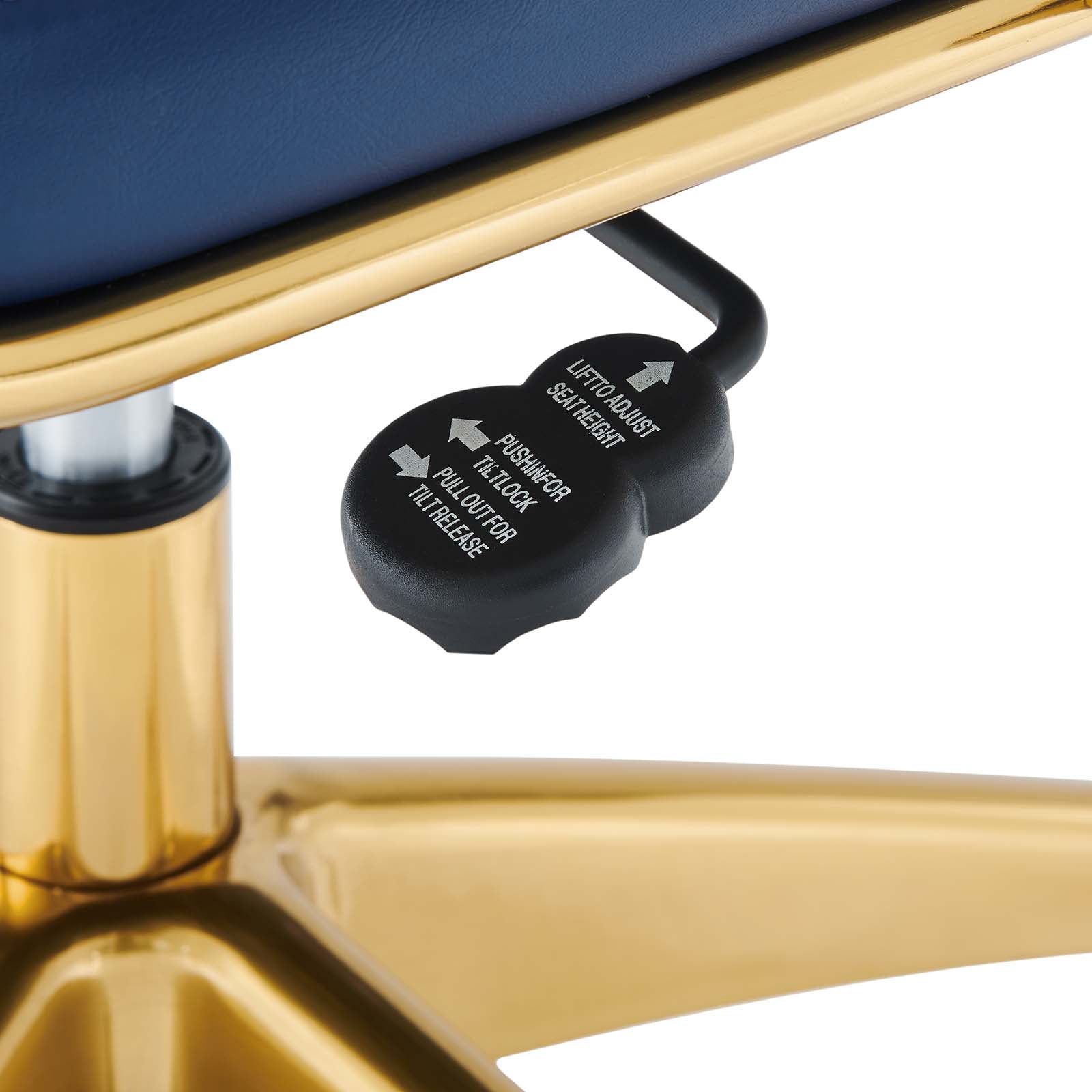 Modway Jive Gold Stainless Steel Midback Office Chair | Office Chairs | 