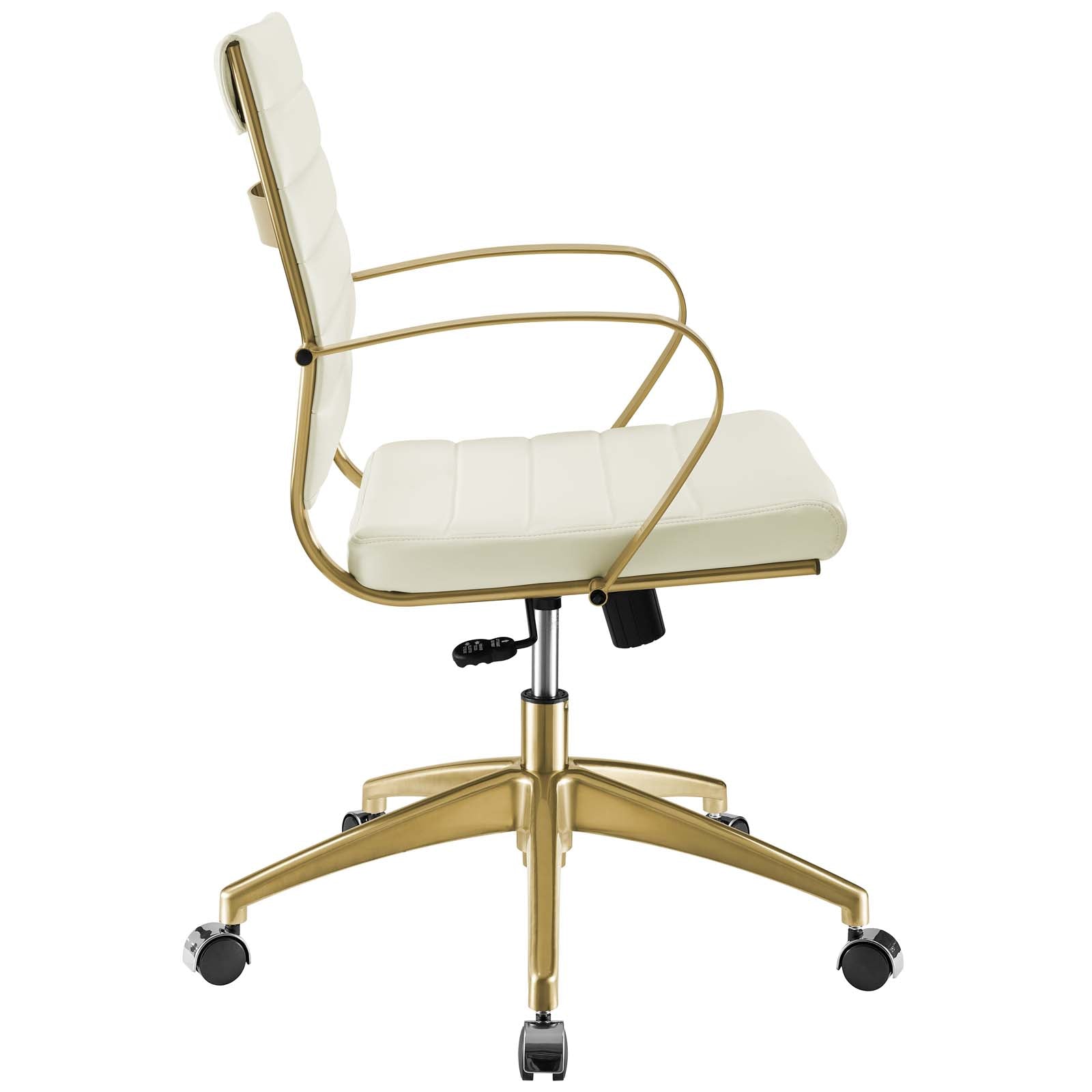 Modway Jive Gold Stainless Steel Midback Office Chair | Office Chairs | 