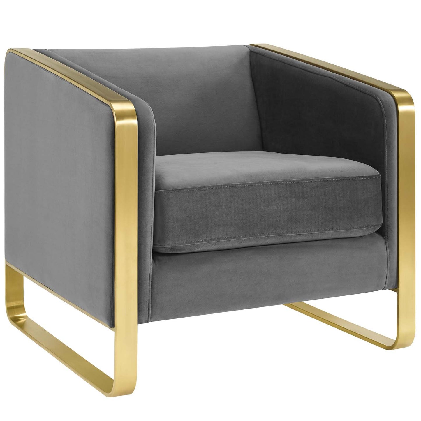 Modway Visualize Accent Club Lounge Performance Velvet Armchair