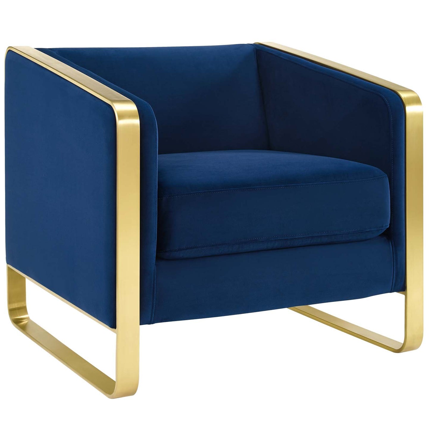 Modway Visualize Accent Club Lounge Performance Velvet Armchair