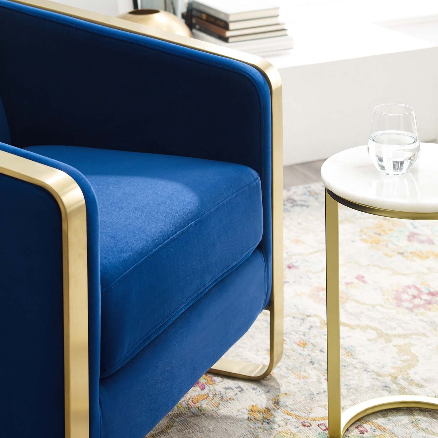 Modway Visualize Accent Club Lounge Performance Velvet Armchair