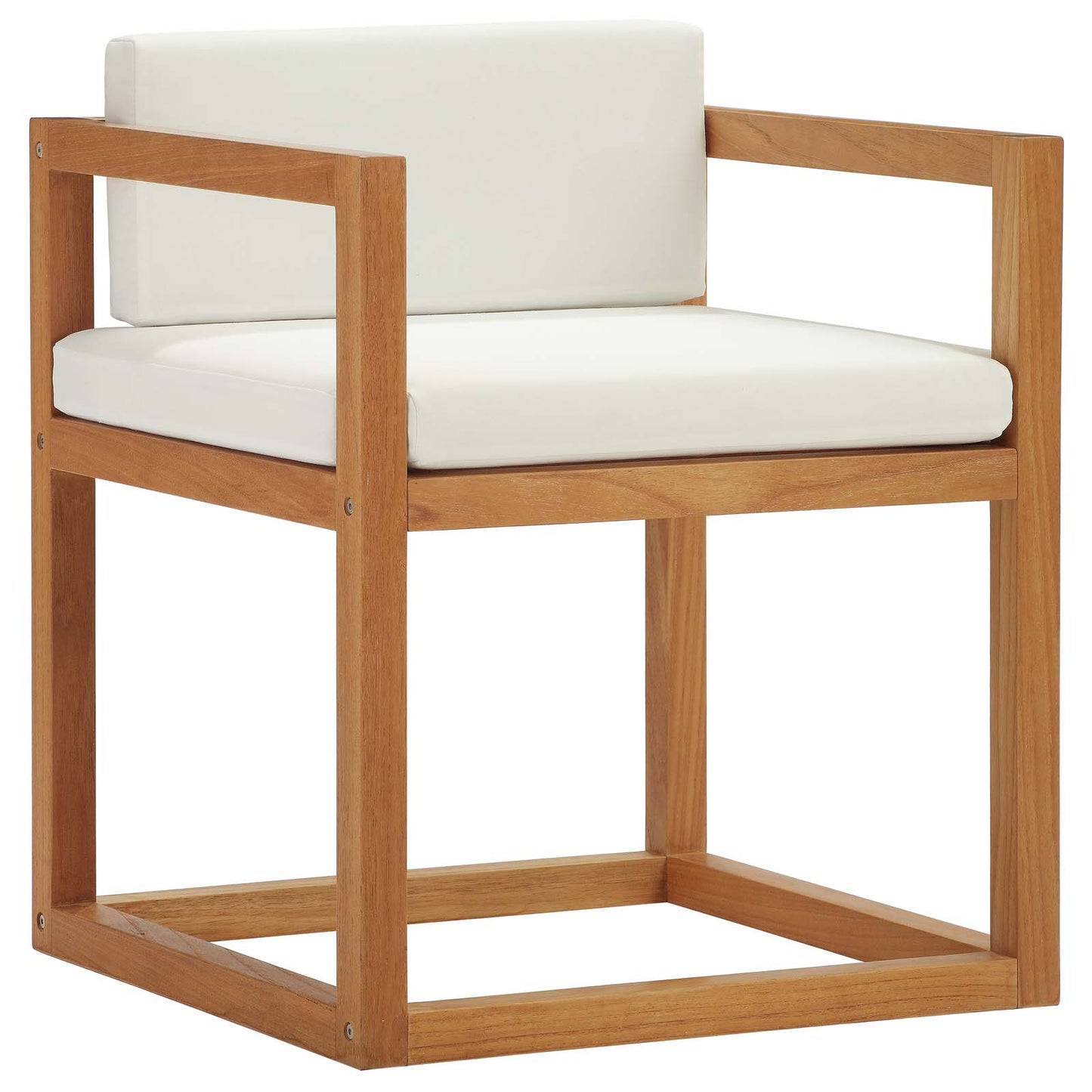 Modway Newbury Accent Outdoor Patio Premium Grade A Teak Wood Armchair | Armchairs | Modishstore-2