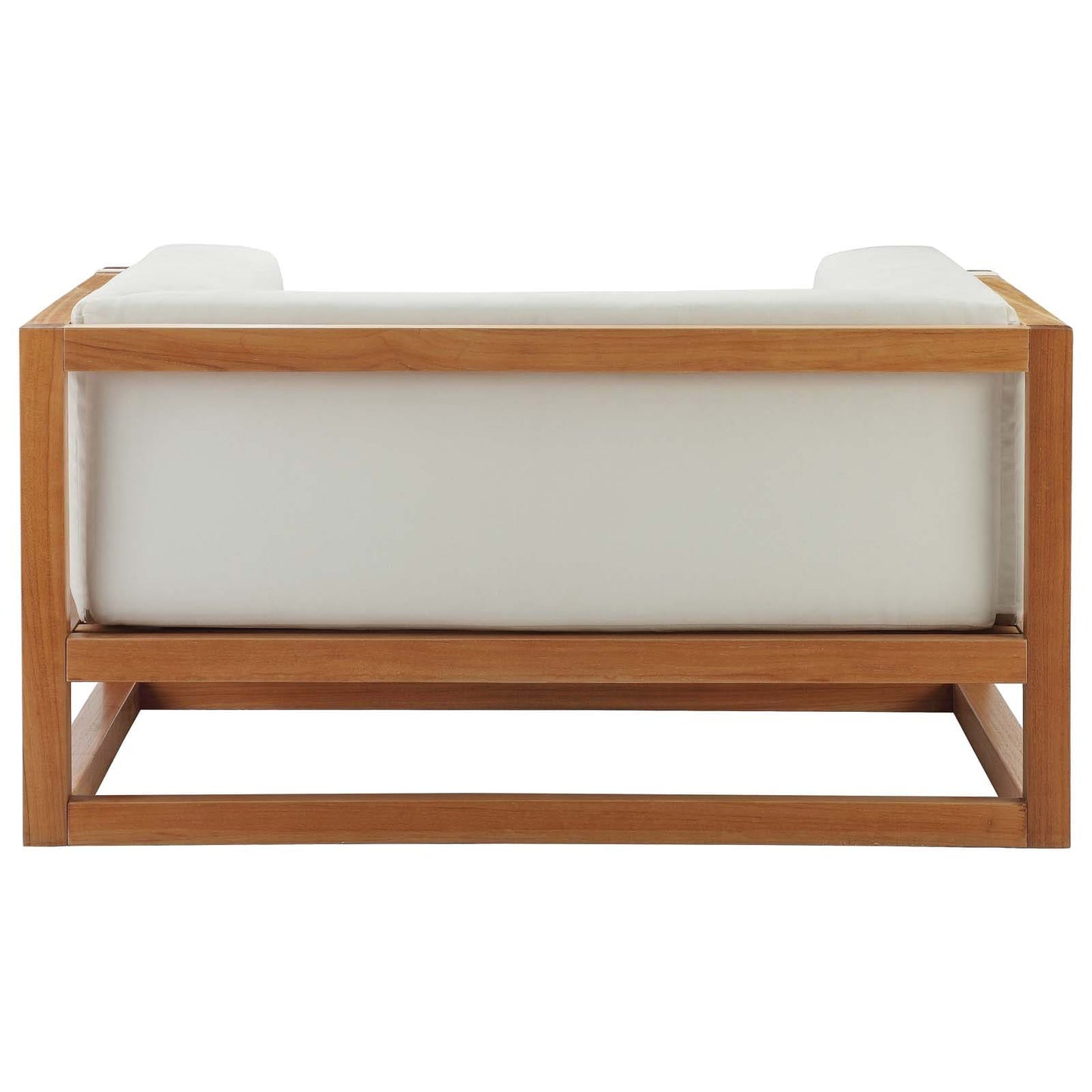 Modway Newbury Accent Lounge Outdoor Patio Premium Grade A Teak Wood Armchair | Lounge Chairs | Modishstore-4