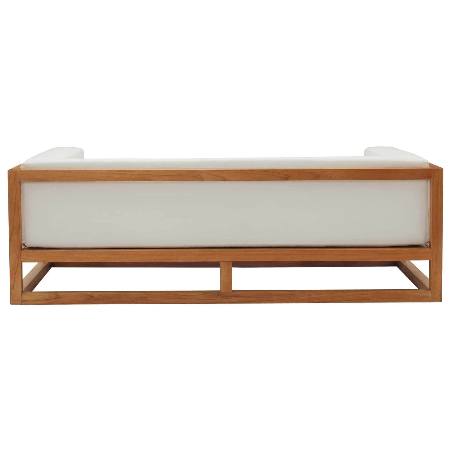 Modway Newbury Accent Lounge Outdoor Patio Premium Grade A Teak Wood Sofa | Outdoor Sofas, Loveseats & Sectionals | Modishstore-3