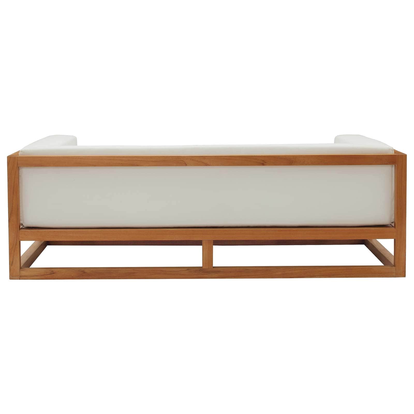Modway Newbury Accent Lounge Outdoor Patio Premium Grade A Teak Wood Sofa | Outdoor Sofas, Loveseats & Sectionals | Modishstore-3