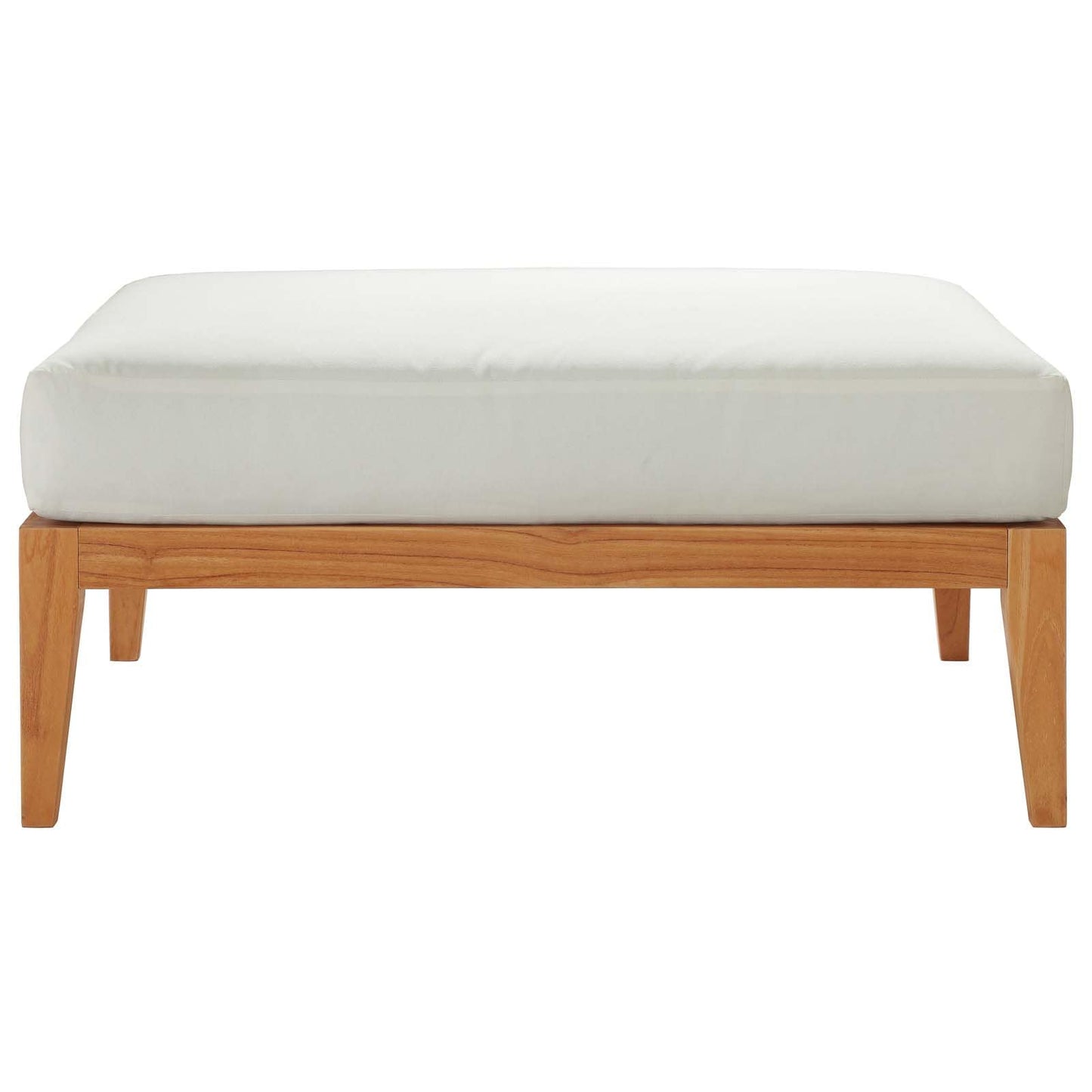 Modway Northlake Outdoor Patio Premium Grade A Teak Wood Ottoman | Outdoor Ottoman | Modishstore-3