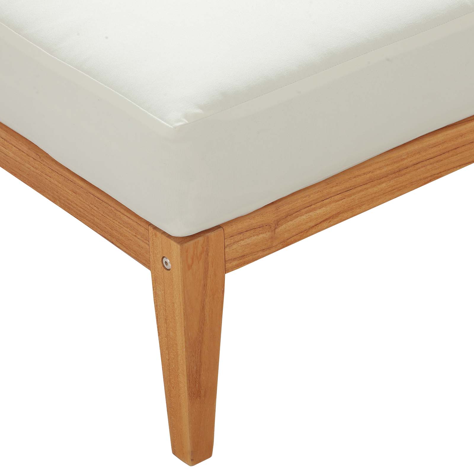 Modway Northlake Outdoor Patio Premium Grade A Teak Wood Ottoman | Outdoor Ottoman | Modishstore-4