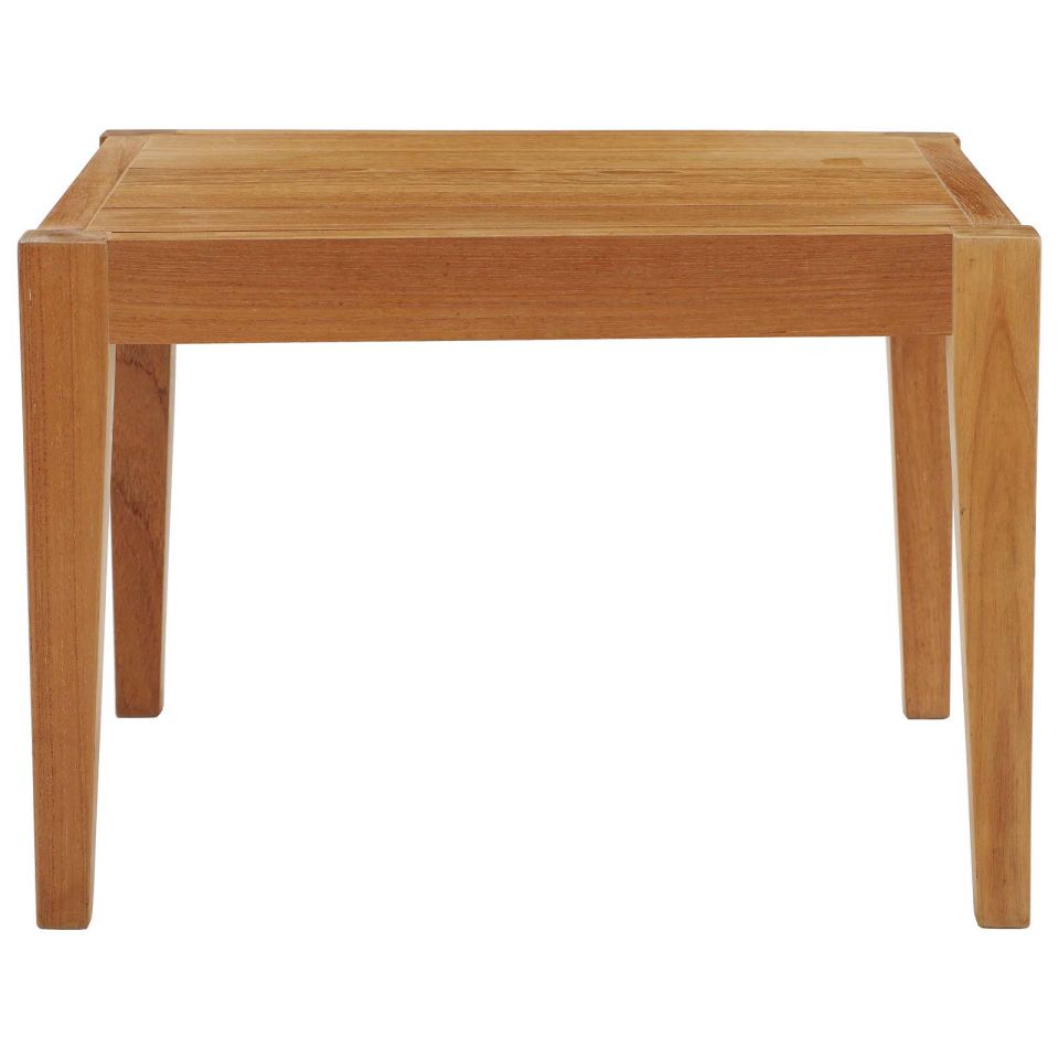 Modway Northlake Outdoor Patio Premium Grade A Teak Wood Side Table | Side Tables | Modishstore-3