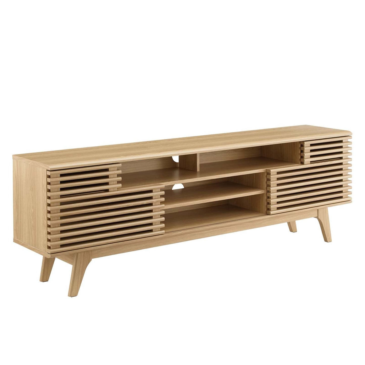 Modway Render 71" Media Console TV Stand in Walnut | TV Stands | Modishstore-8
