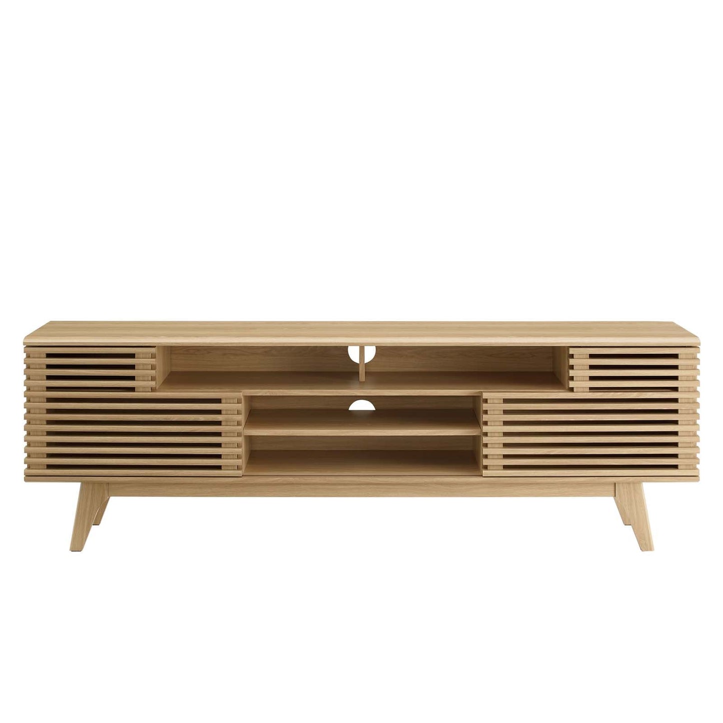 Modway Render 71" Media Console TV Stand in Walnut | TV Stands | Modishstore-11