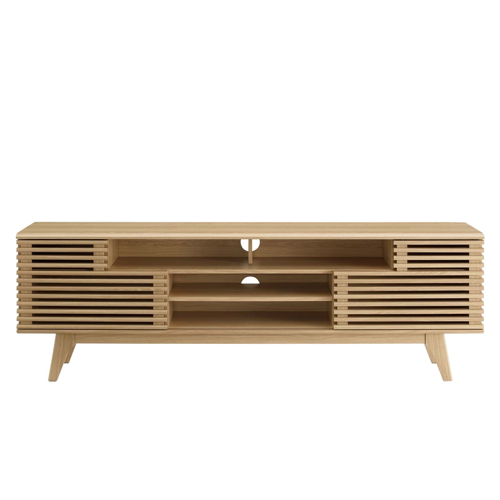 Modway Render 71" Media Console TV Stand in Walnut | TV Stands | Modishstore-11