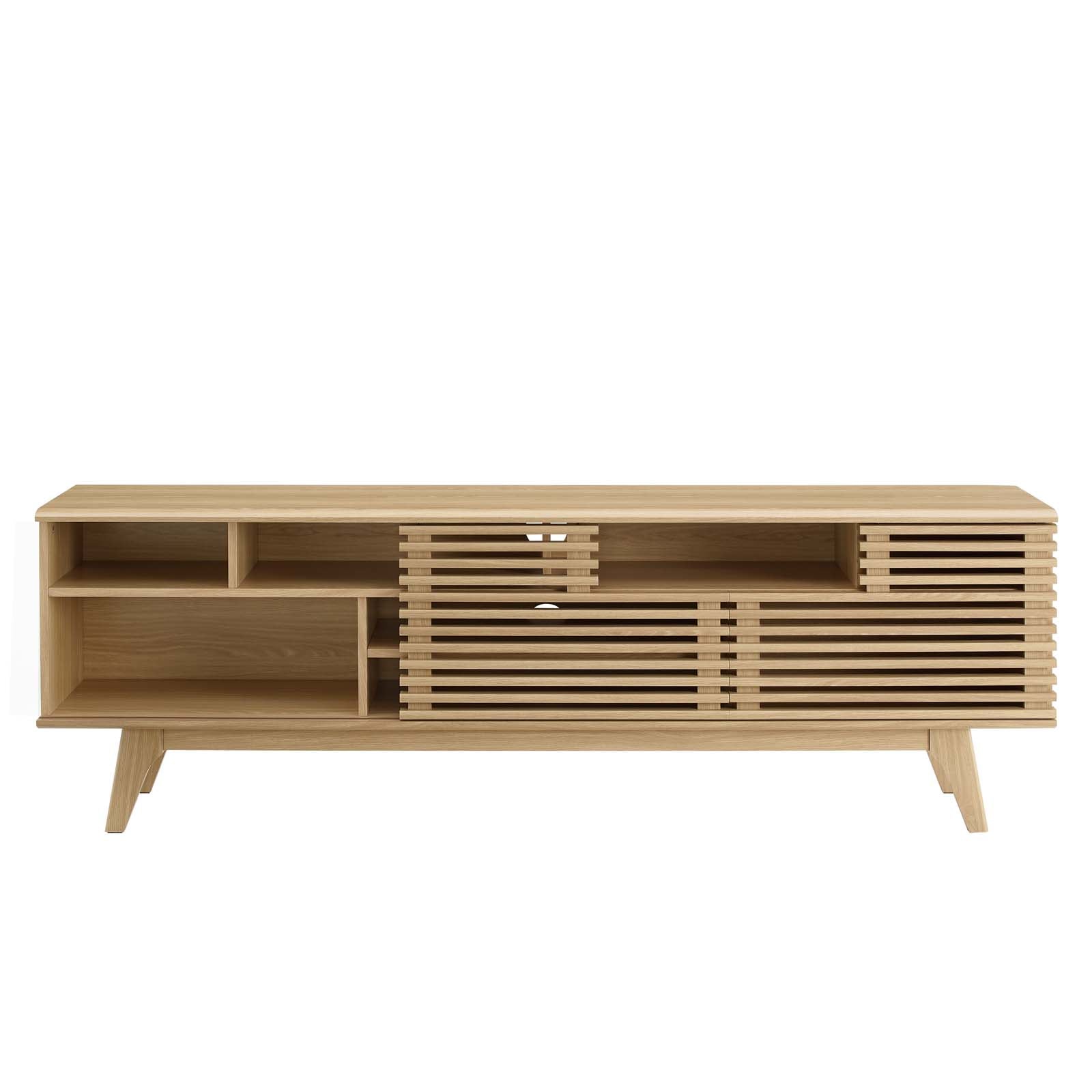 Modway Render 71" Media Console TV Stand in Walnut | TV Stands | Modishstore-12