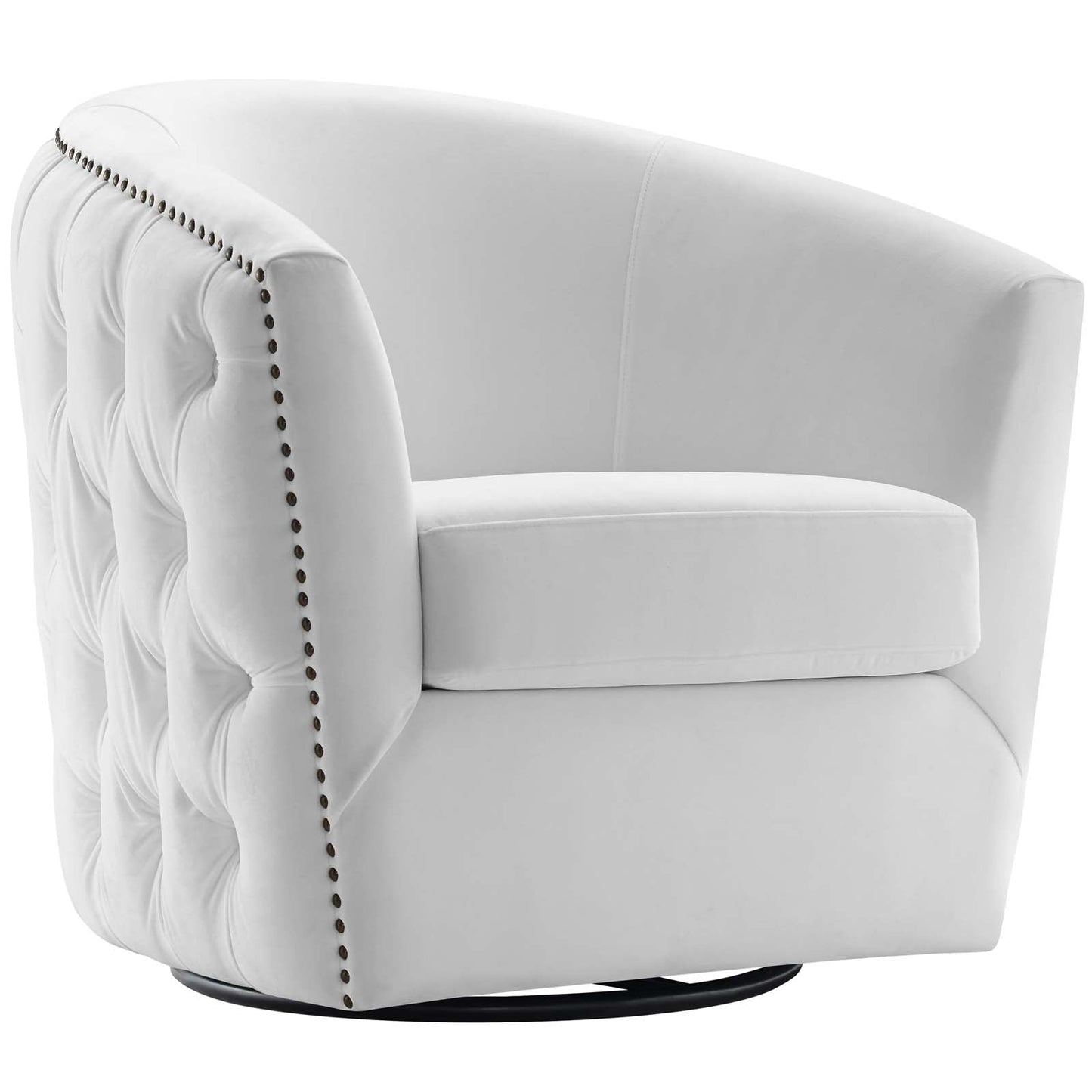 Modway Rogue Swivel Performance Velvet Armchair | Armchairs | Modishstore-7