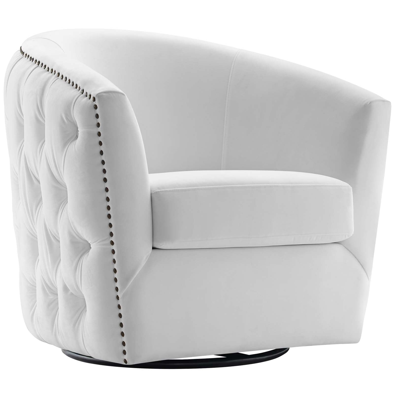 Modway Rogue Swivel Performance Velvet Armchair | Armchairs | Modishstore-7