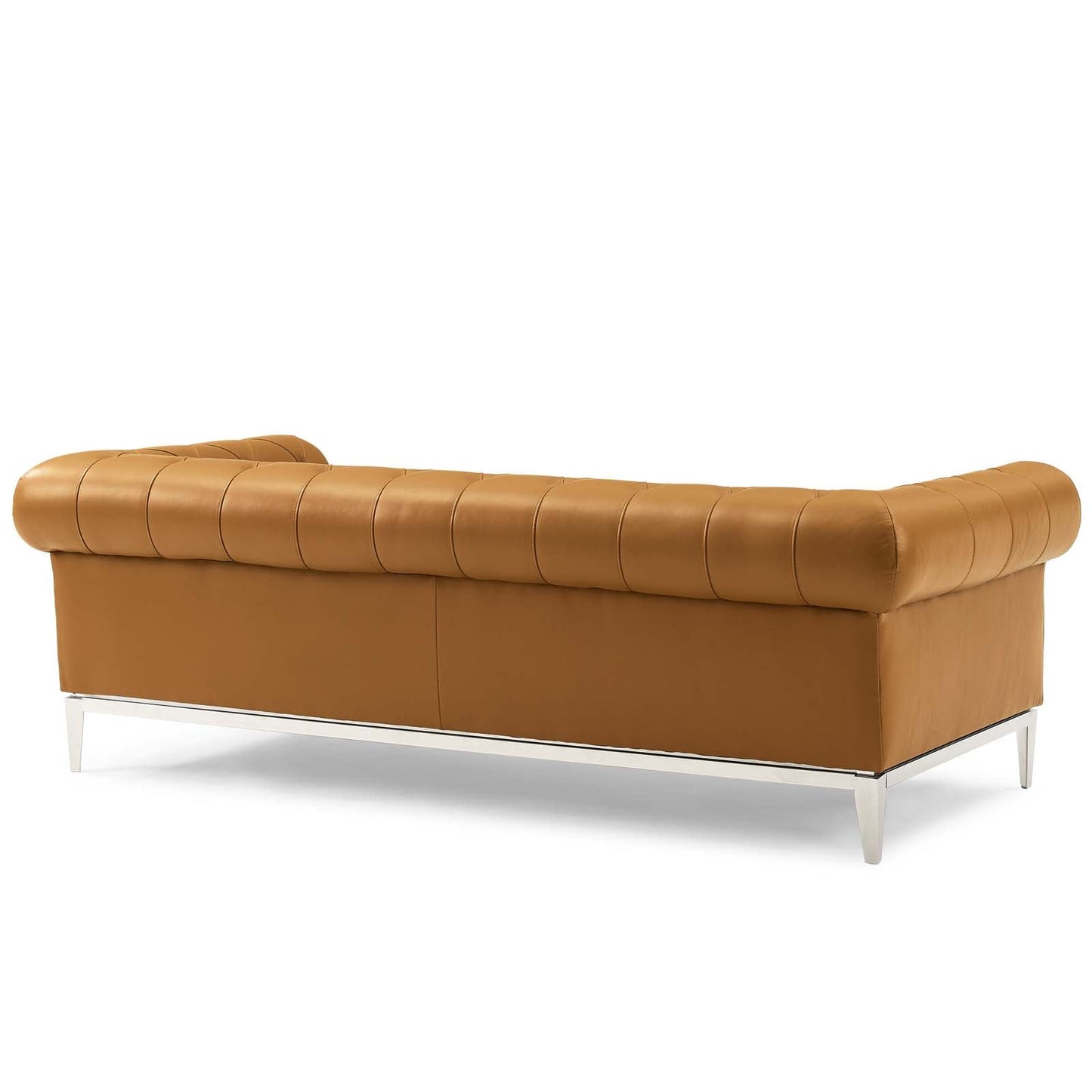 Modway Idyll Tufted Button Upholstered Leather Chesterfield Sofa | Sofas | 