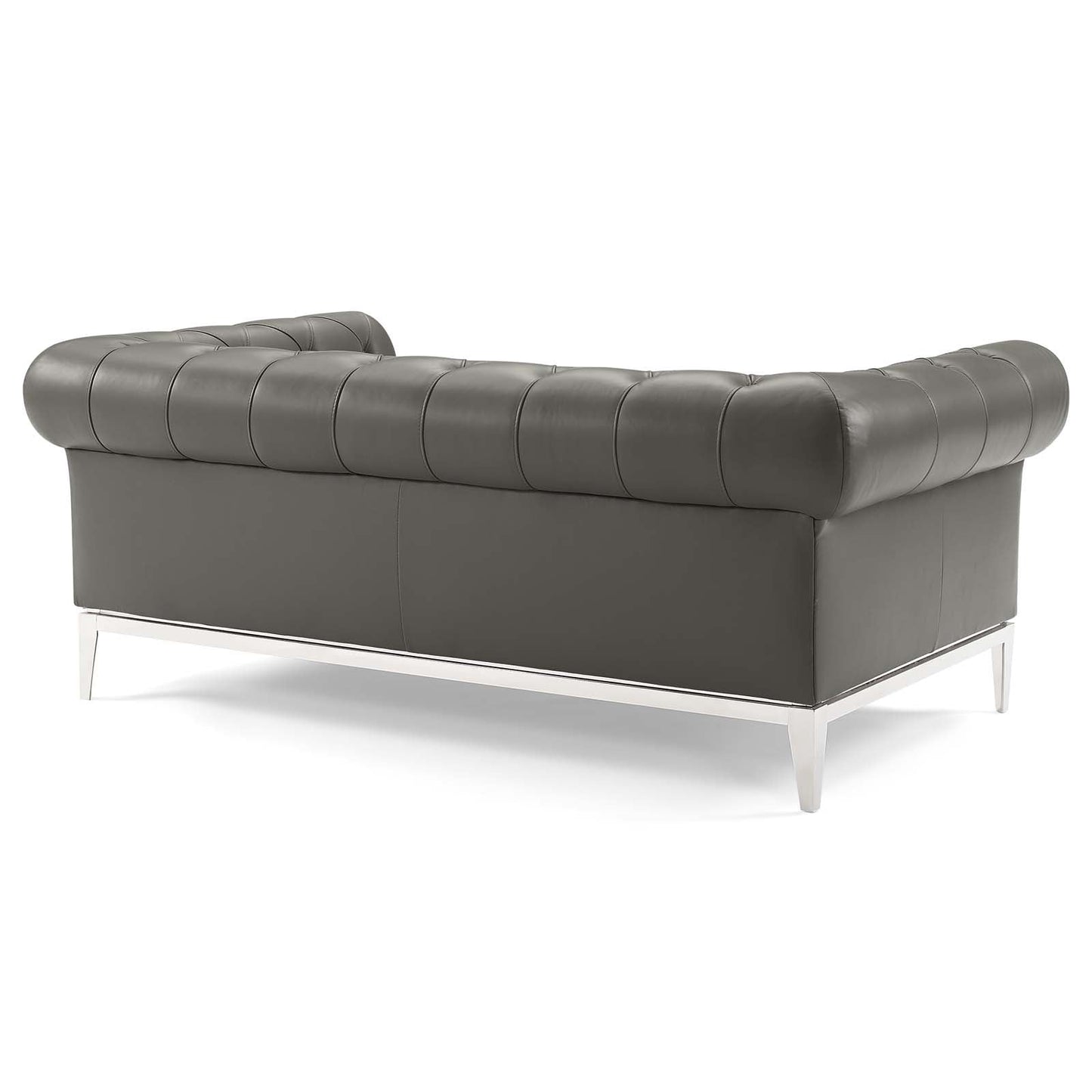Modway Idyll Tufted Button Upholstered Leather Chesterfield Loveseat | Loveseats | 