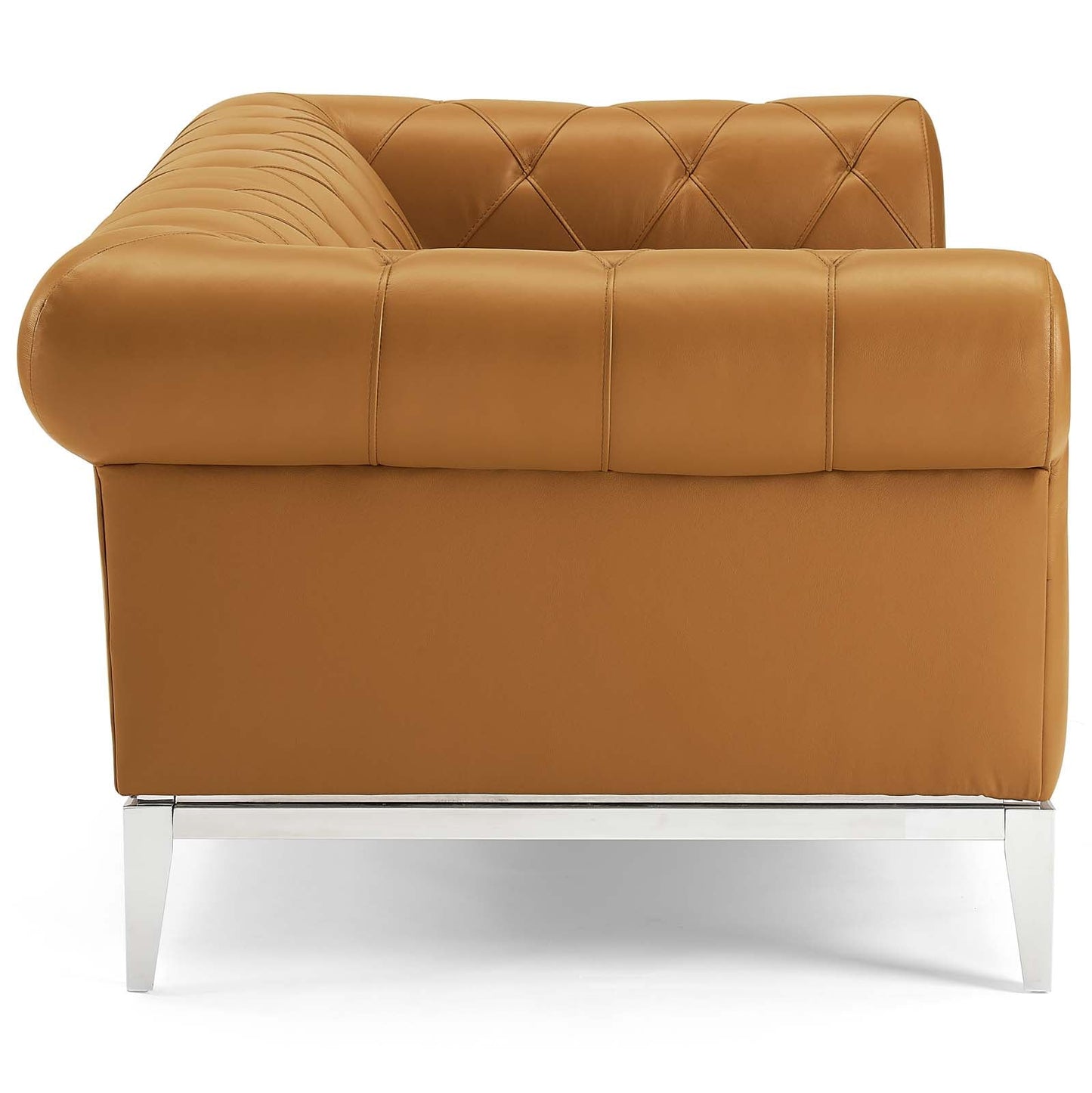 Modway Idyll Tufted Button Upholstered Leather Chesterfield Loveseat | Loveseats | 