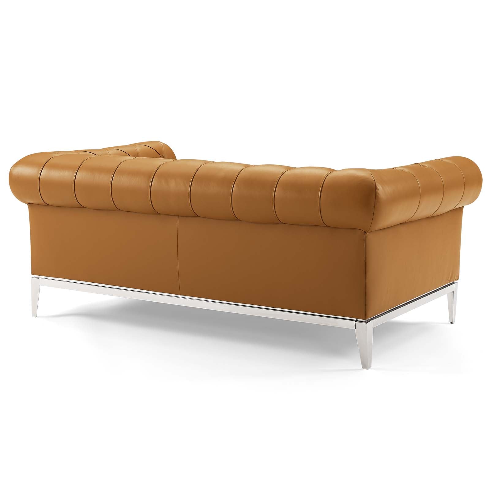 Modway Idyll Tufted Button Upholstered Leather Chesterfield Loveseat | Loveseats | 