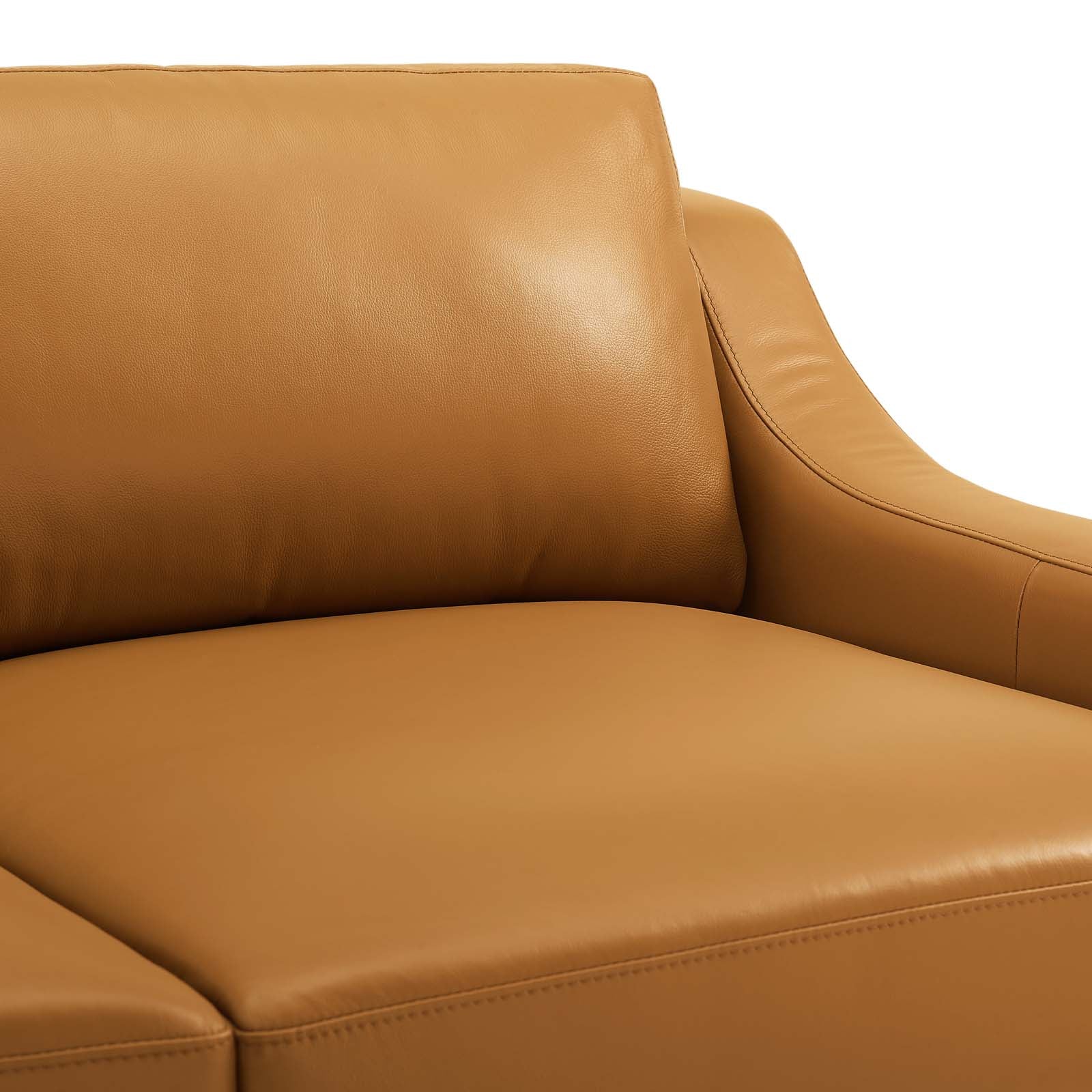 Modway Harness Stainless Steel Base Leather Armchair | Armchairs | 