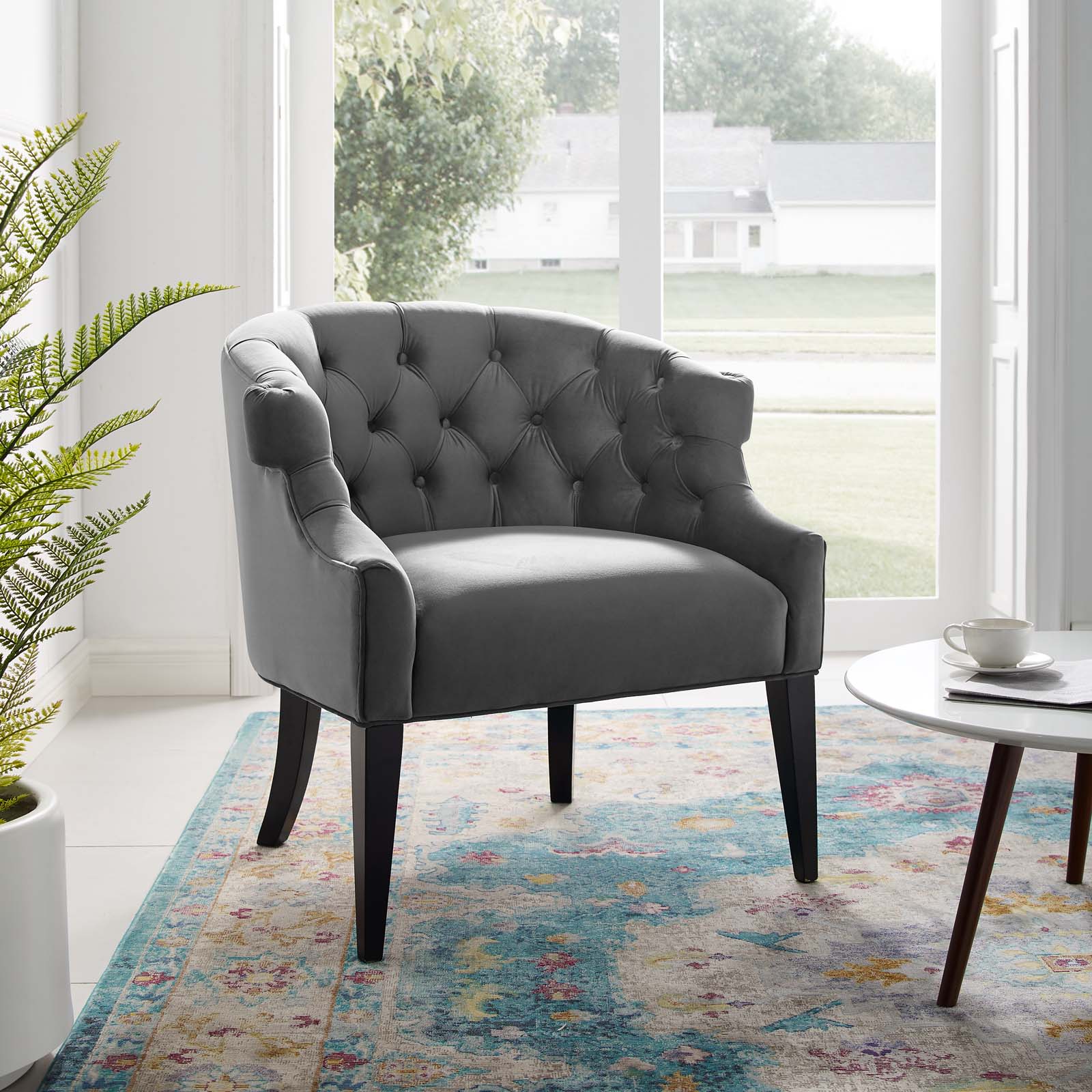 Modway Precept Accent Performance Velvet Armchair | Armchairs | Modishstore