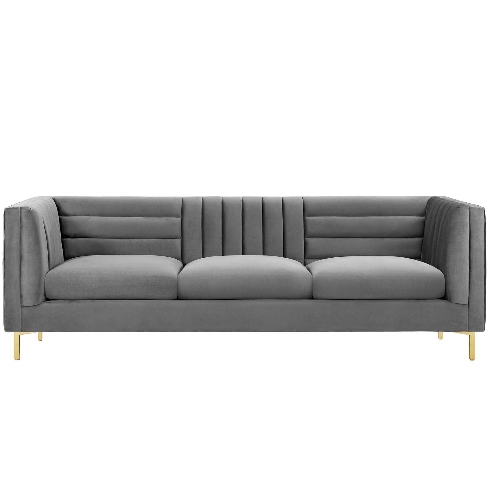Modway Ingenuity Channel Tufted Performance Velvet Sofa | Sofas | 